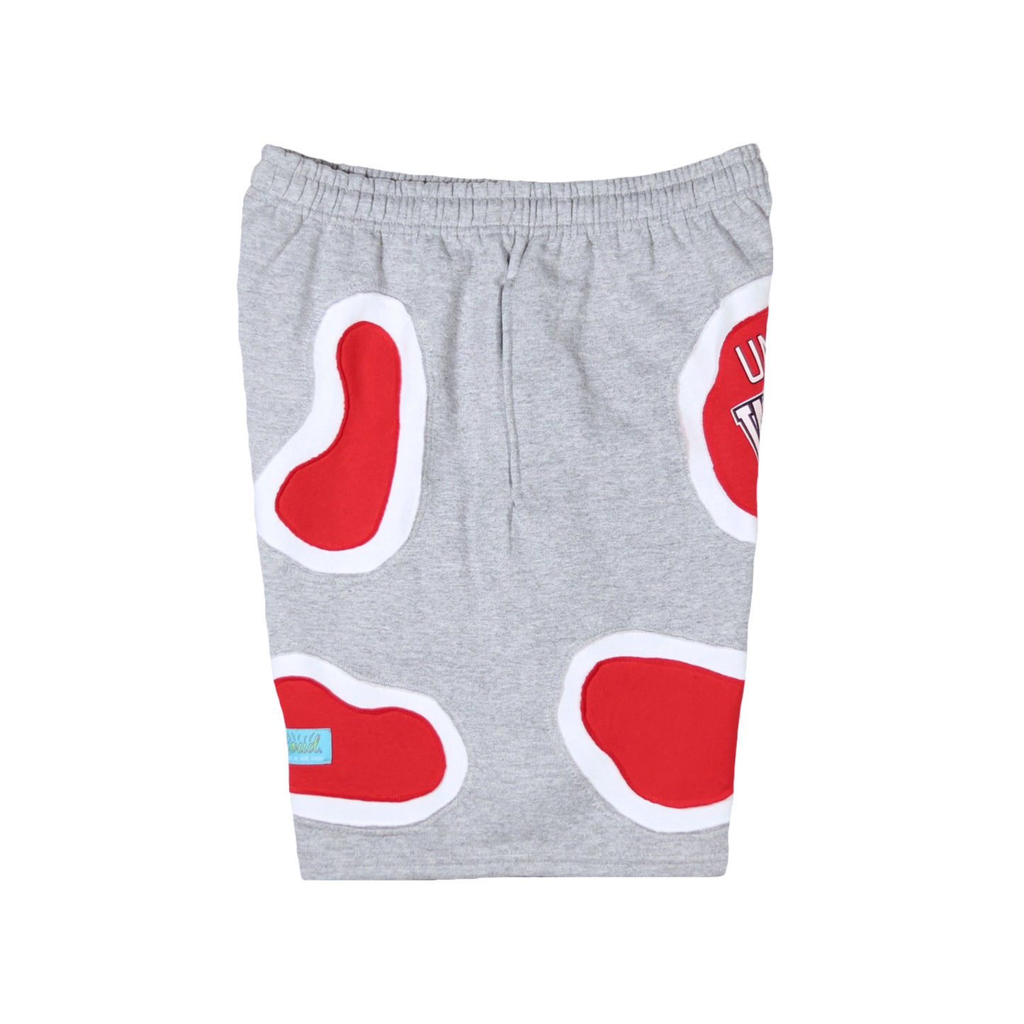 Loud Aura Madison Shorts - Heather Grey/Red