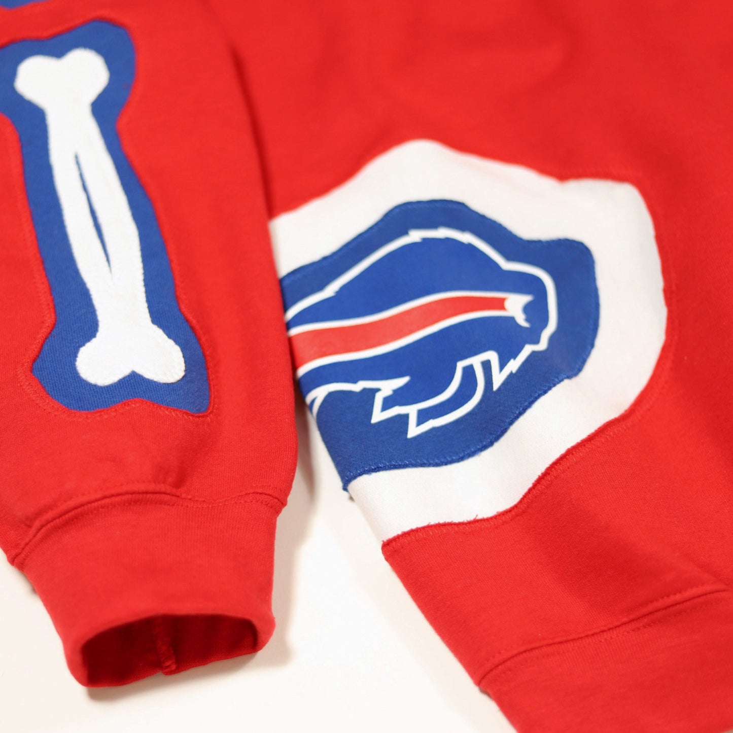 Loud Bones Buffalo Crewneck - Red/White/Royal