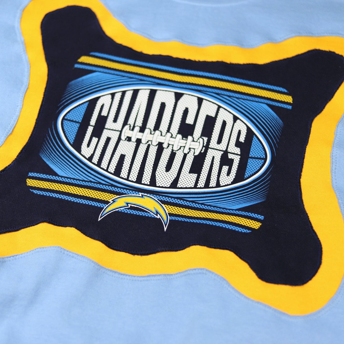 Loud Aura Los Angeles Crewneck - Sky Blue/Gold/Navy