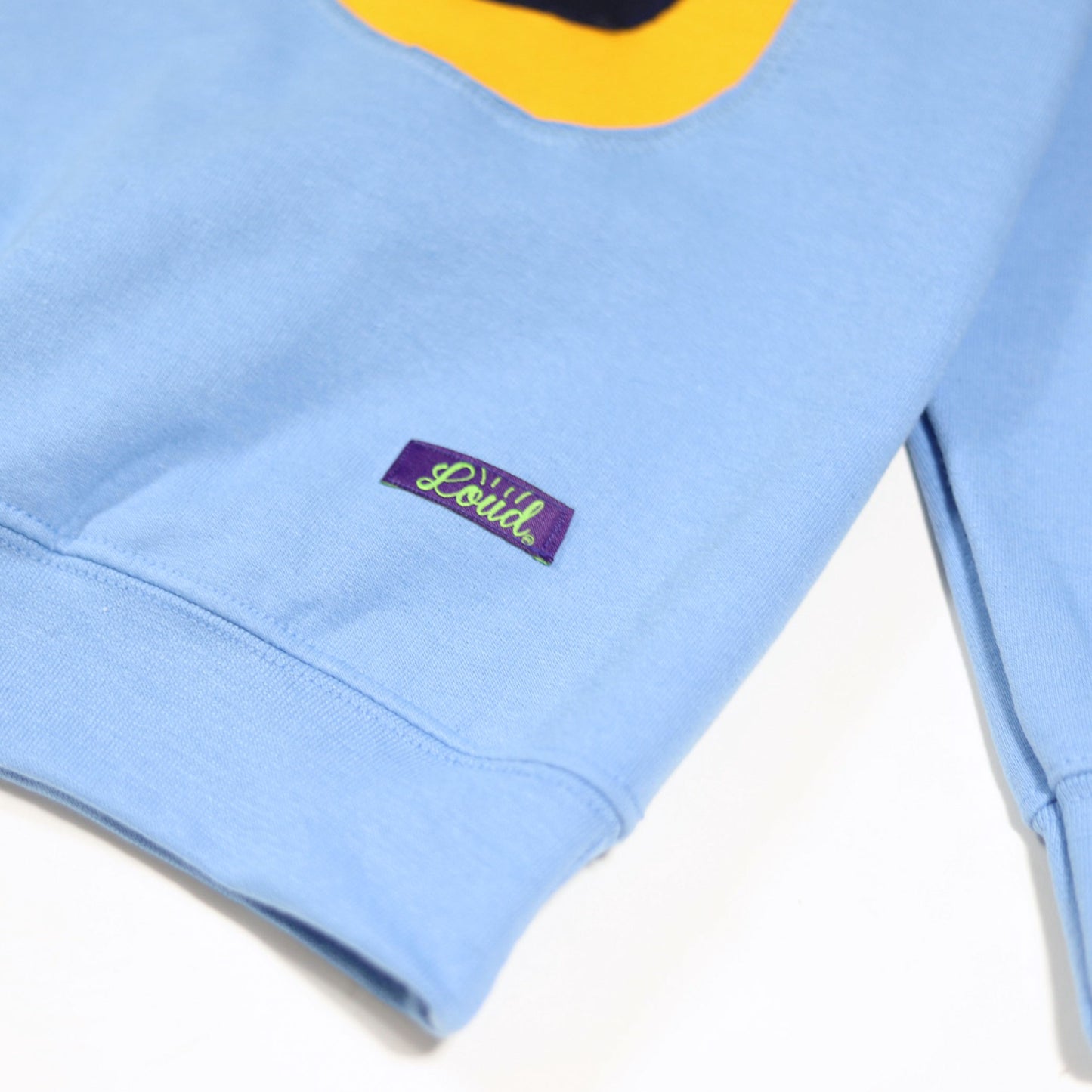 Loud Aura Los Angeles Crewneck - Sky Blue/Gold/Navy