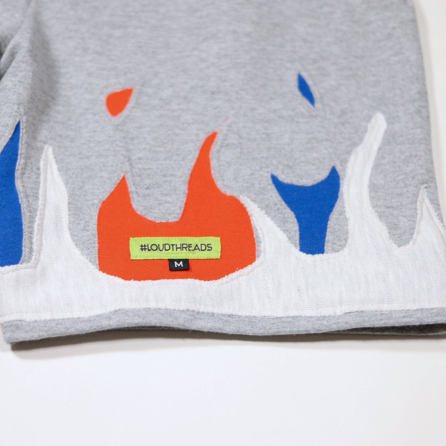 Loud Flames Gainesville Shorts - Heather Grey/Off White
