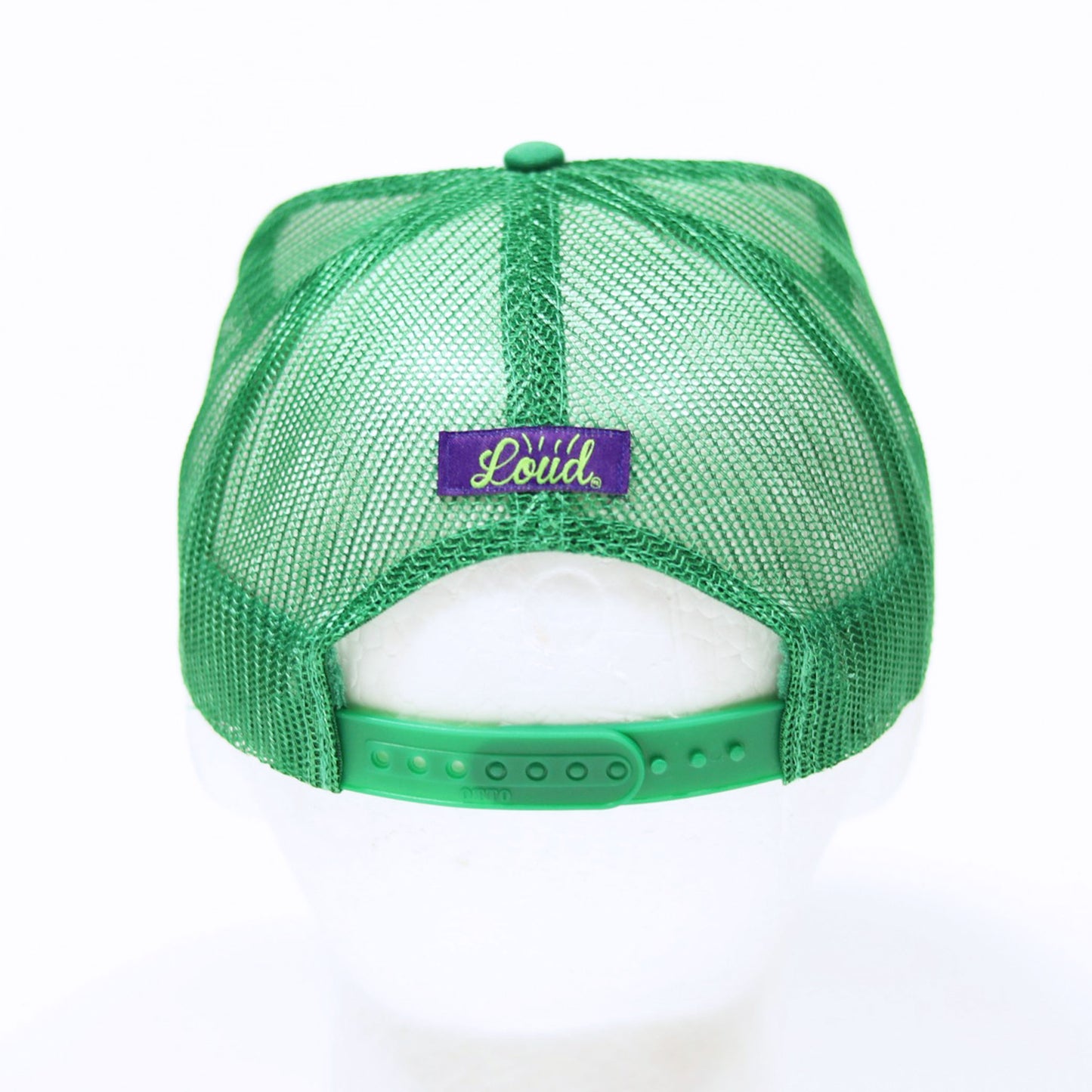 Loud Logo Trucker Hat - Green/White/Black