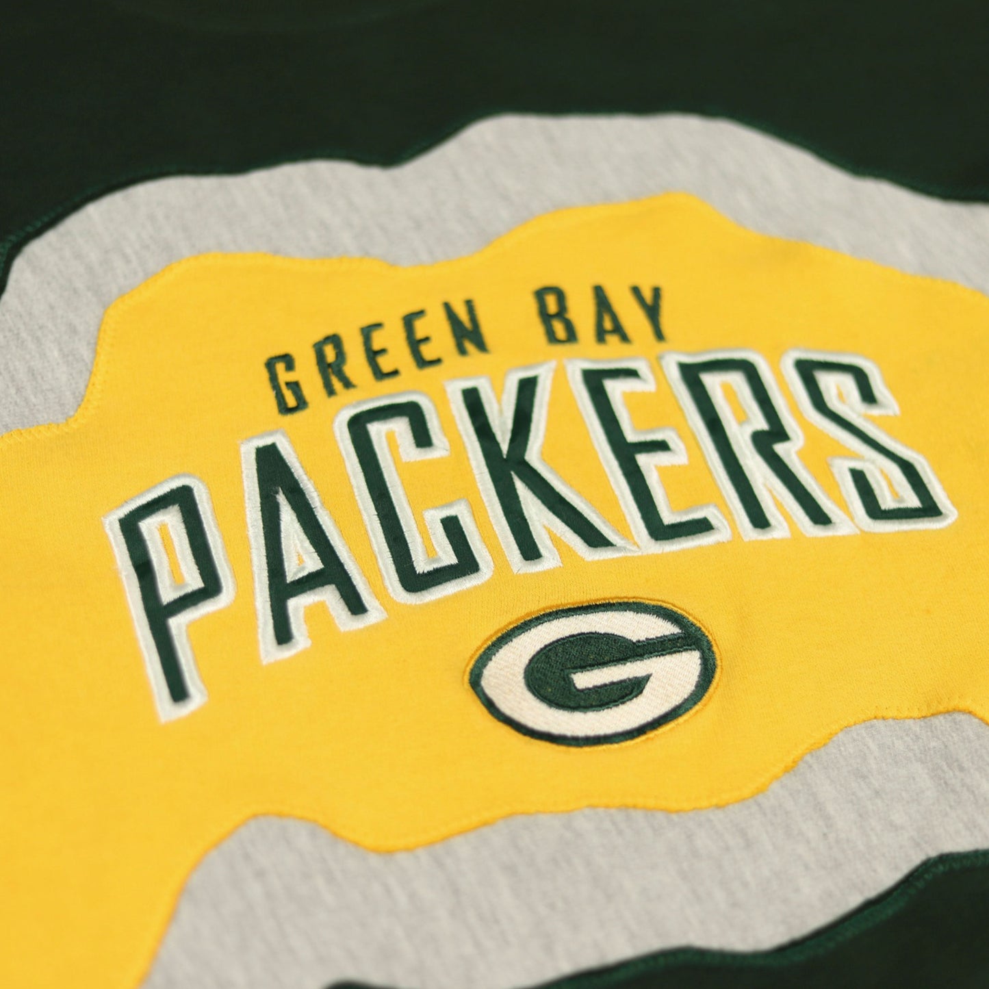 Loud Aura Green Bay Crewneck - Dark Green/Yellow/Grey