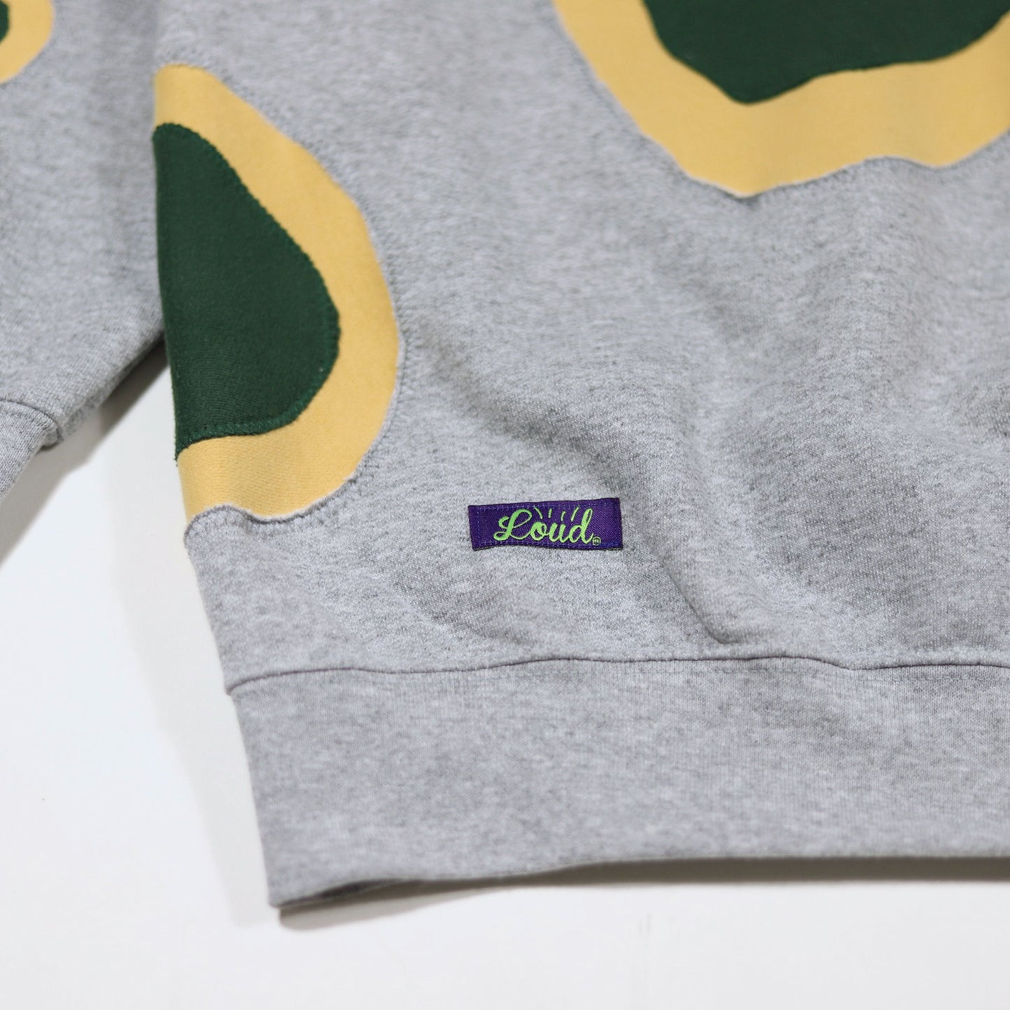 Loud Aura Green Bay Crewneck - Grey/Dark Green/Yellow