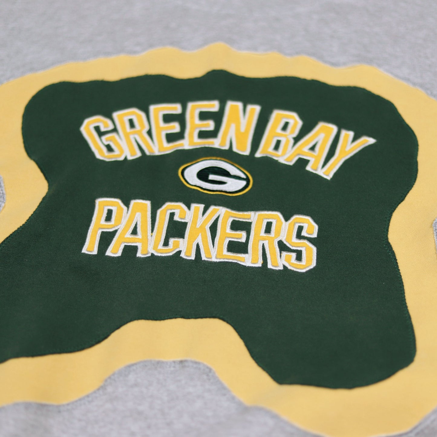 Loud Aura Green Bay Crewneck - Grey/Dark Green/Yellow