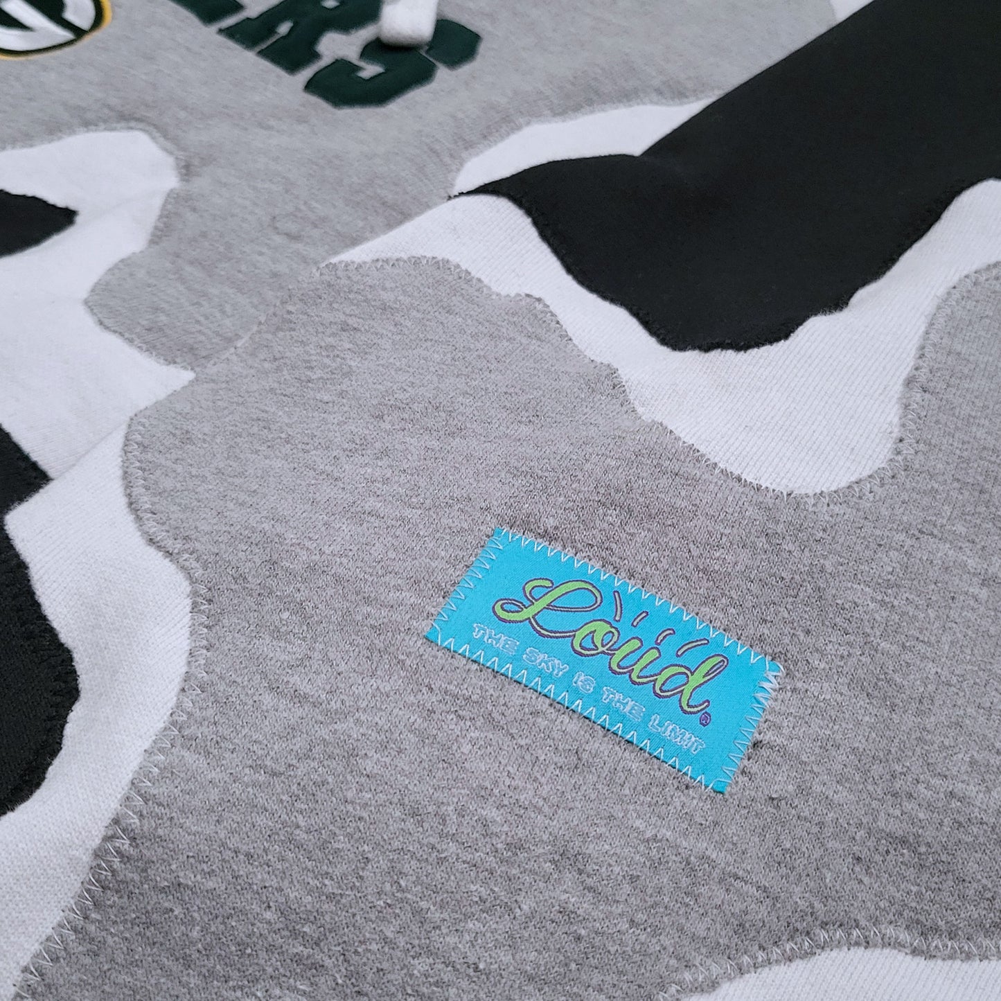 Loud Aura Green Bay Hoodie - Black/White