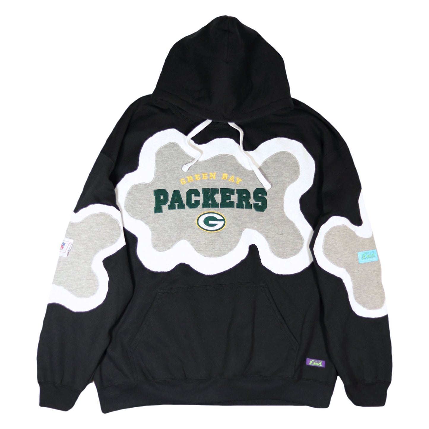 Loud Aura Green Bay Hoodie - Black/White