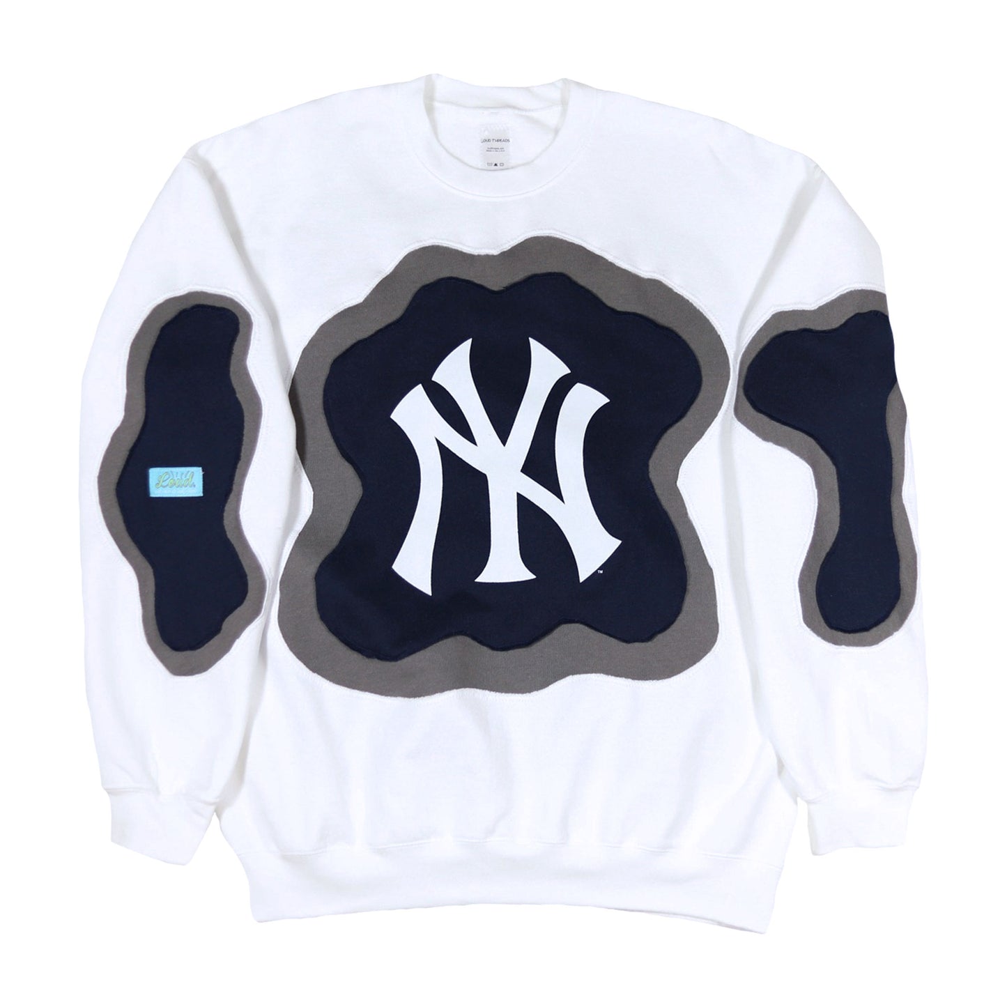 Loud Aura New York Crewneck - White/Navy