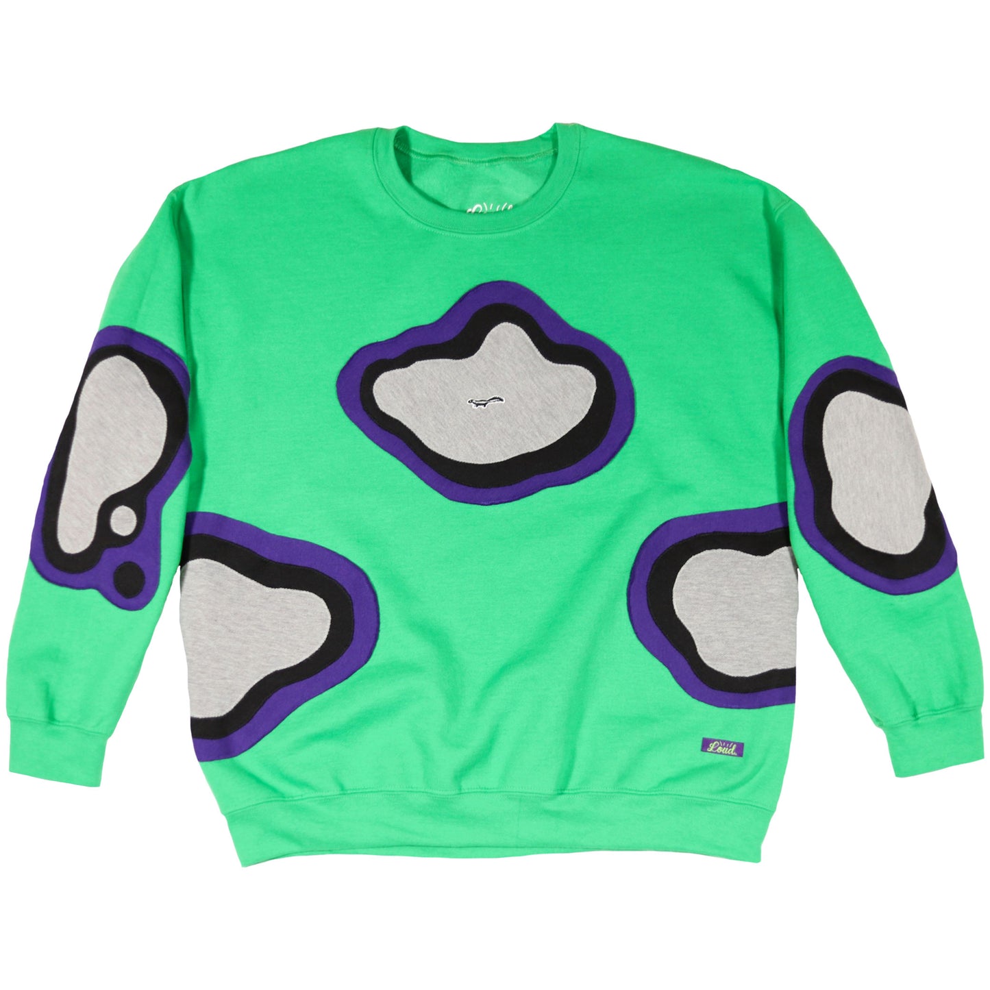 Loud Aura Crewneck - True Green/Purple/Black/Grey