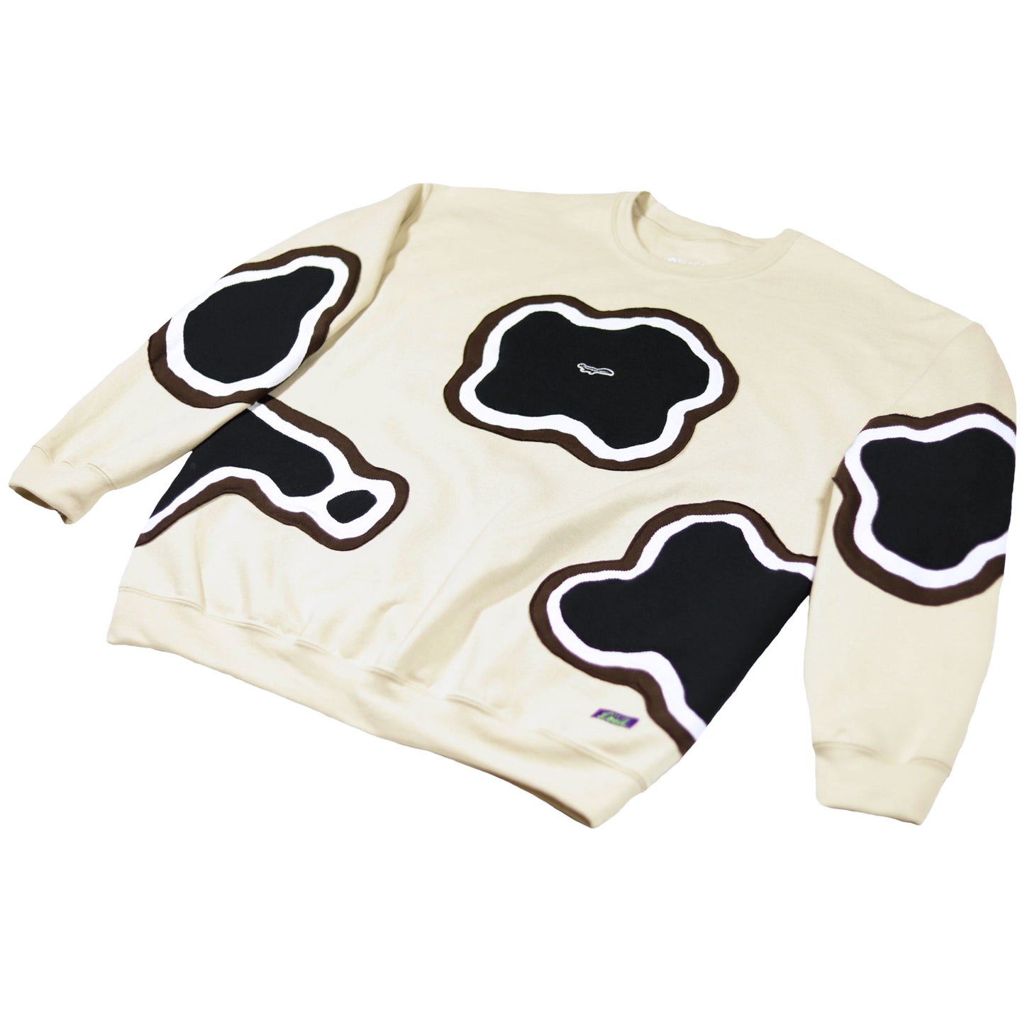 Loud Aura Crewneck - Sand/Brown/White/Black