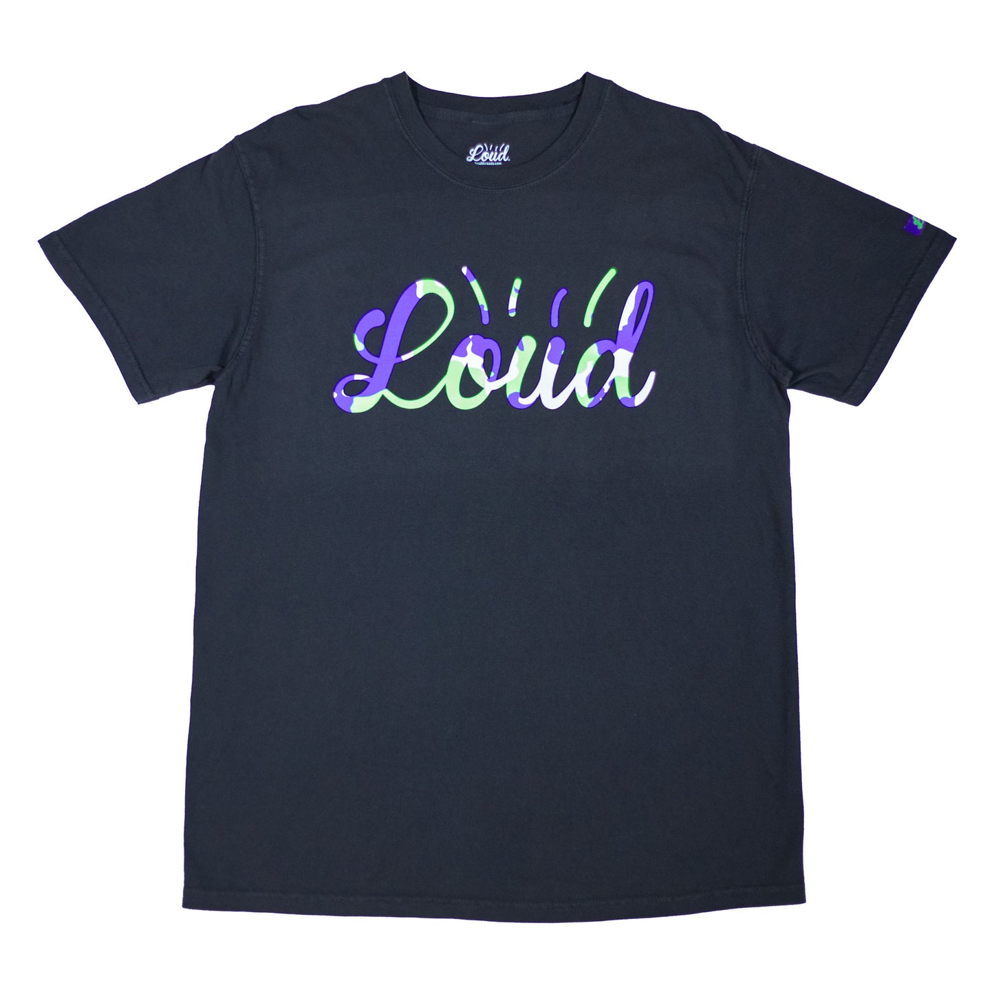 Camo Loud Logo Tee - Vintage Black