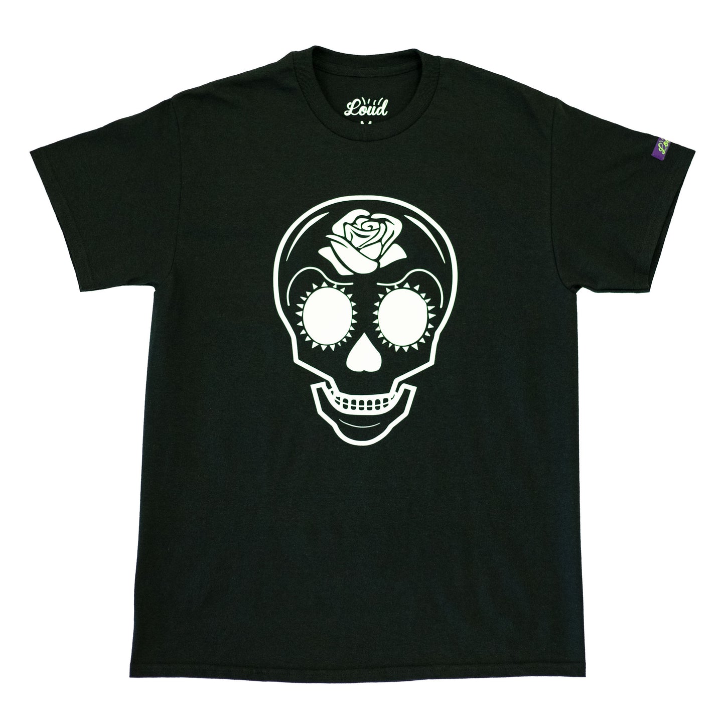 Dia de Muertos Skull Tee - Black