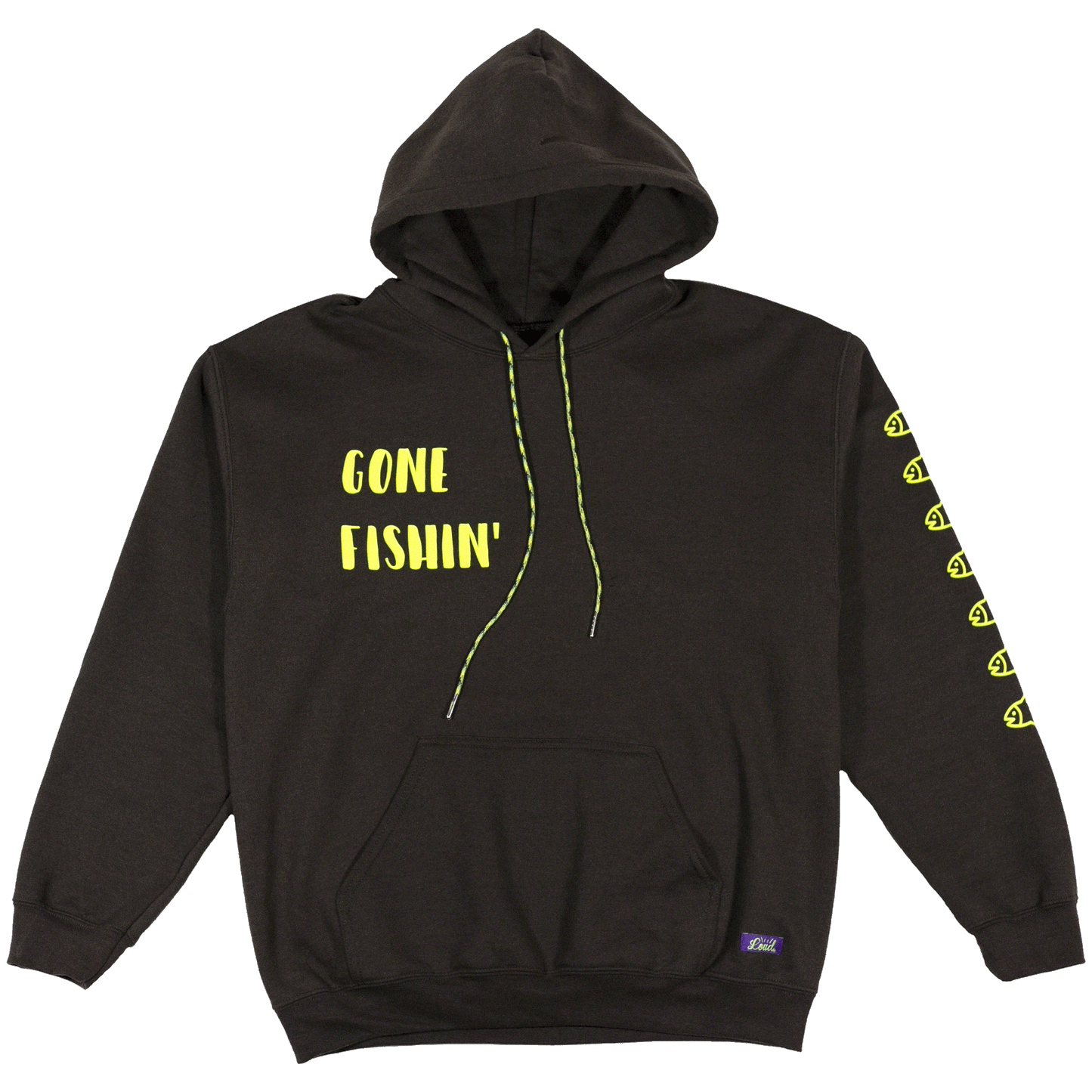 Gone Fishin' Hoodie - Brown