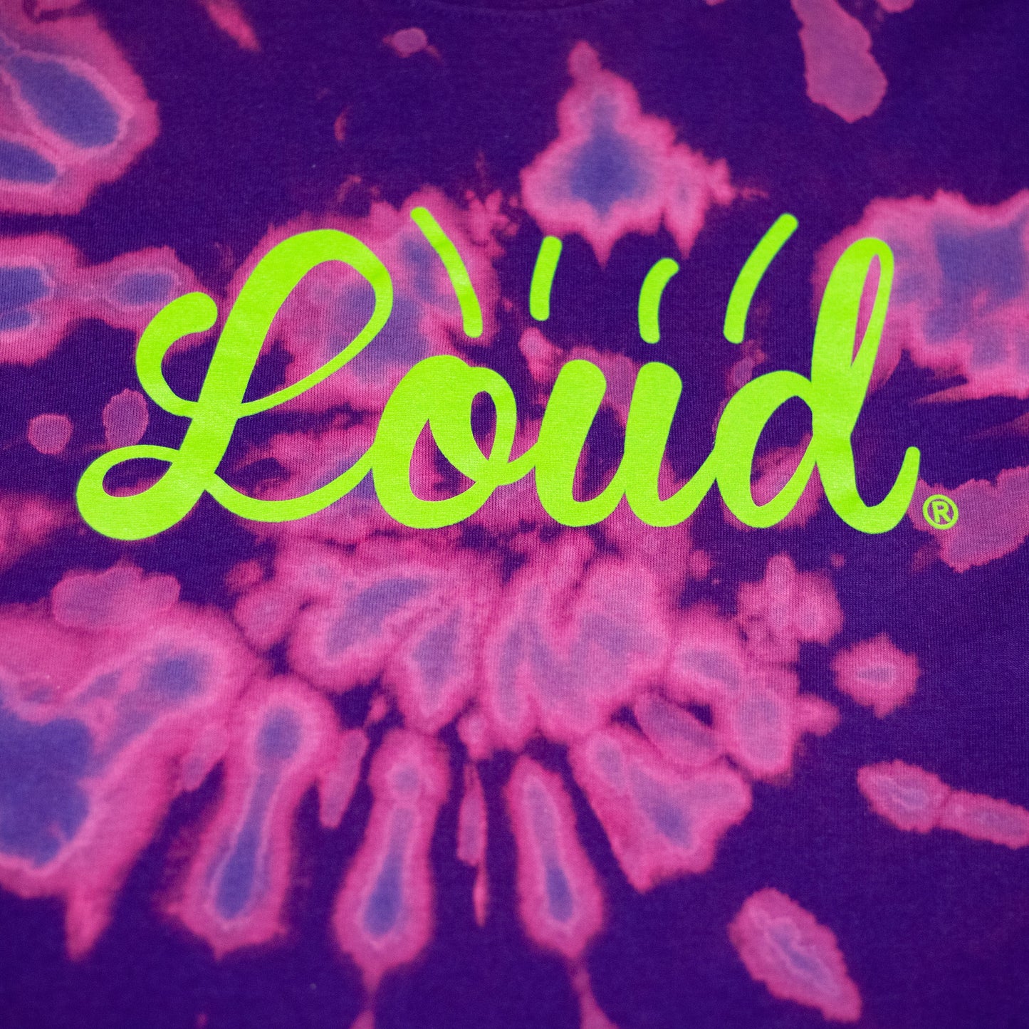 Loud Logo Tee - Grape Dye