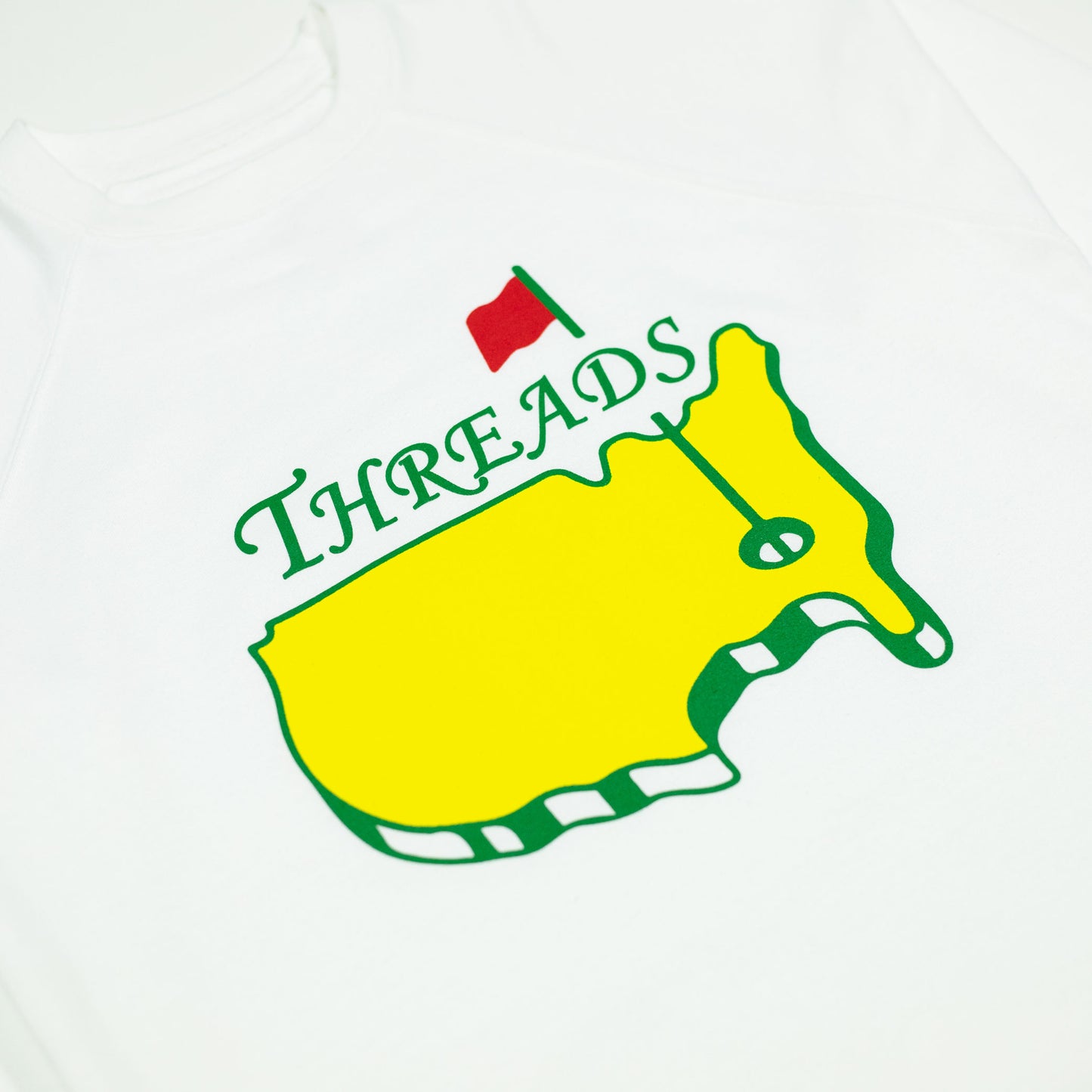 Green Jacket Terry Crewneck - White