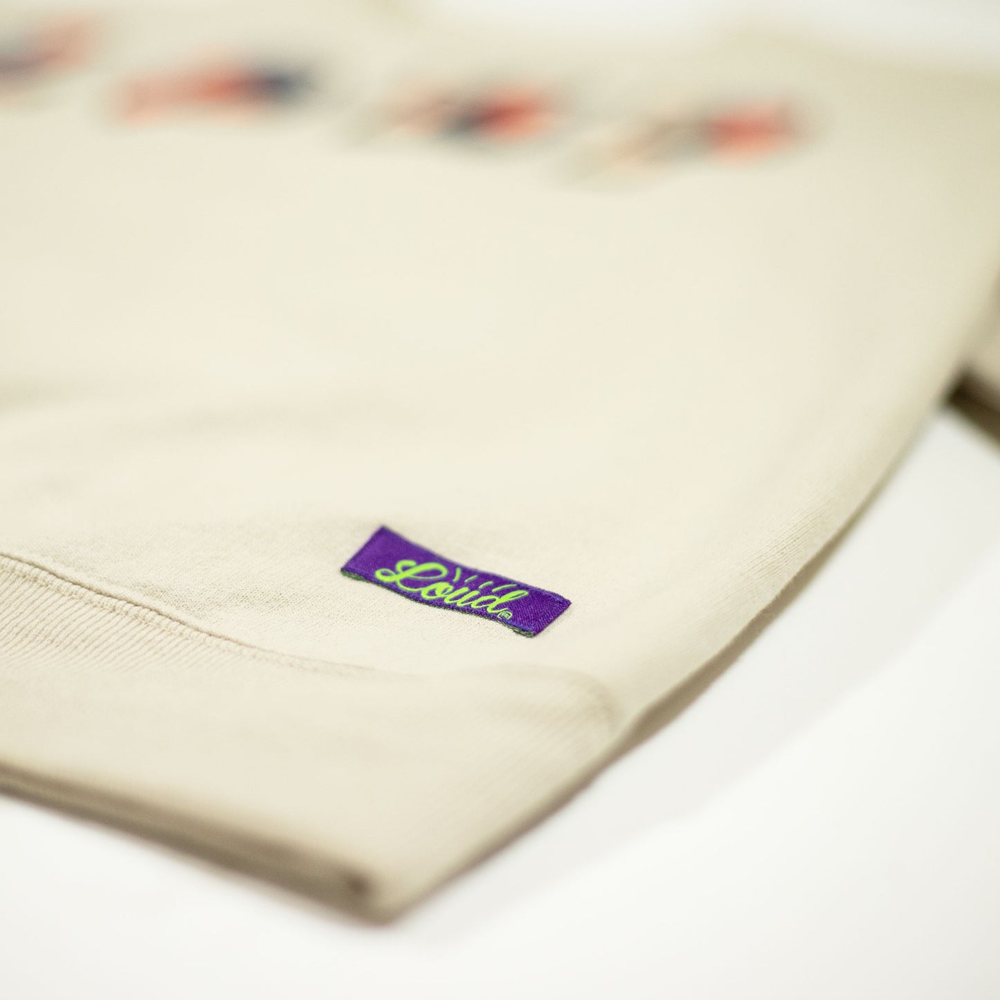Loud Camo Crewneck - Cream/Navy