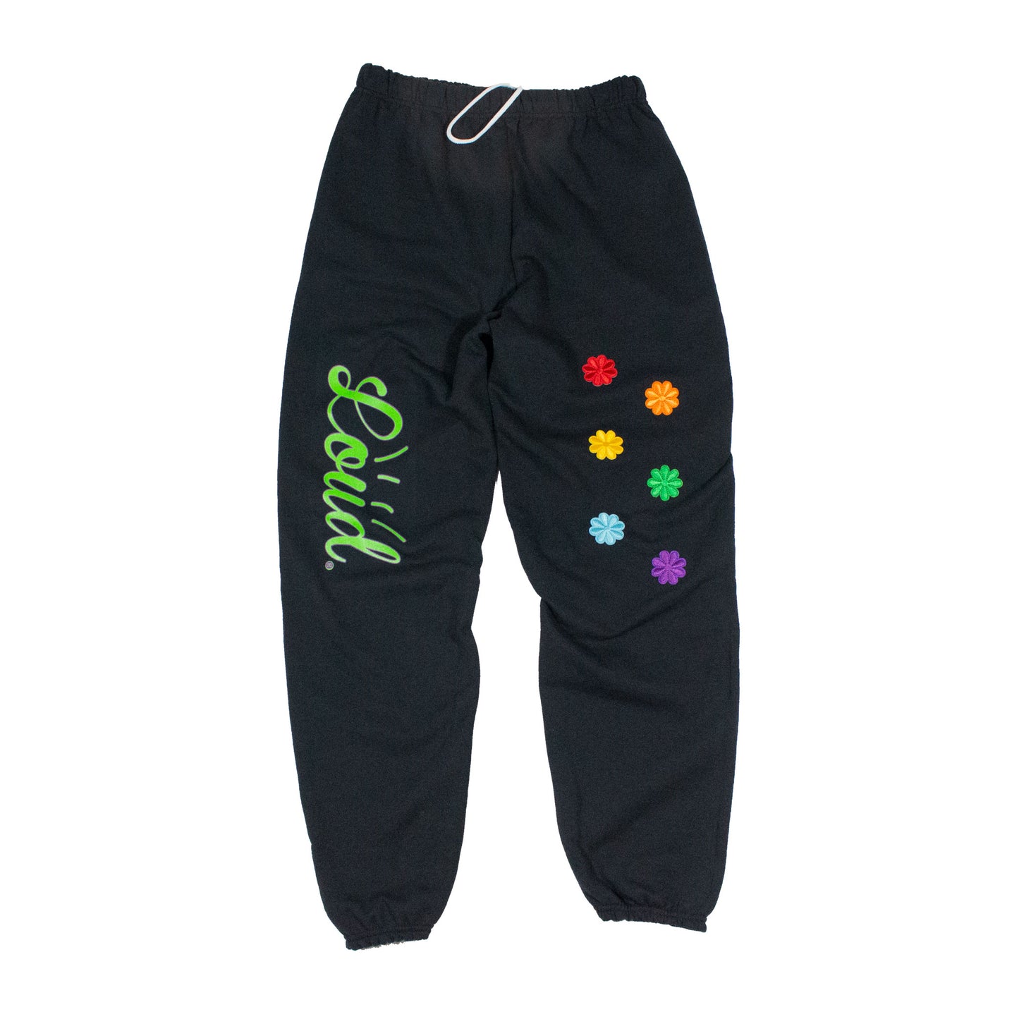 Loud Sweatpants - Black/Pride Flowers