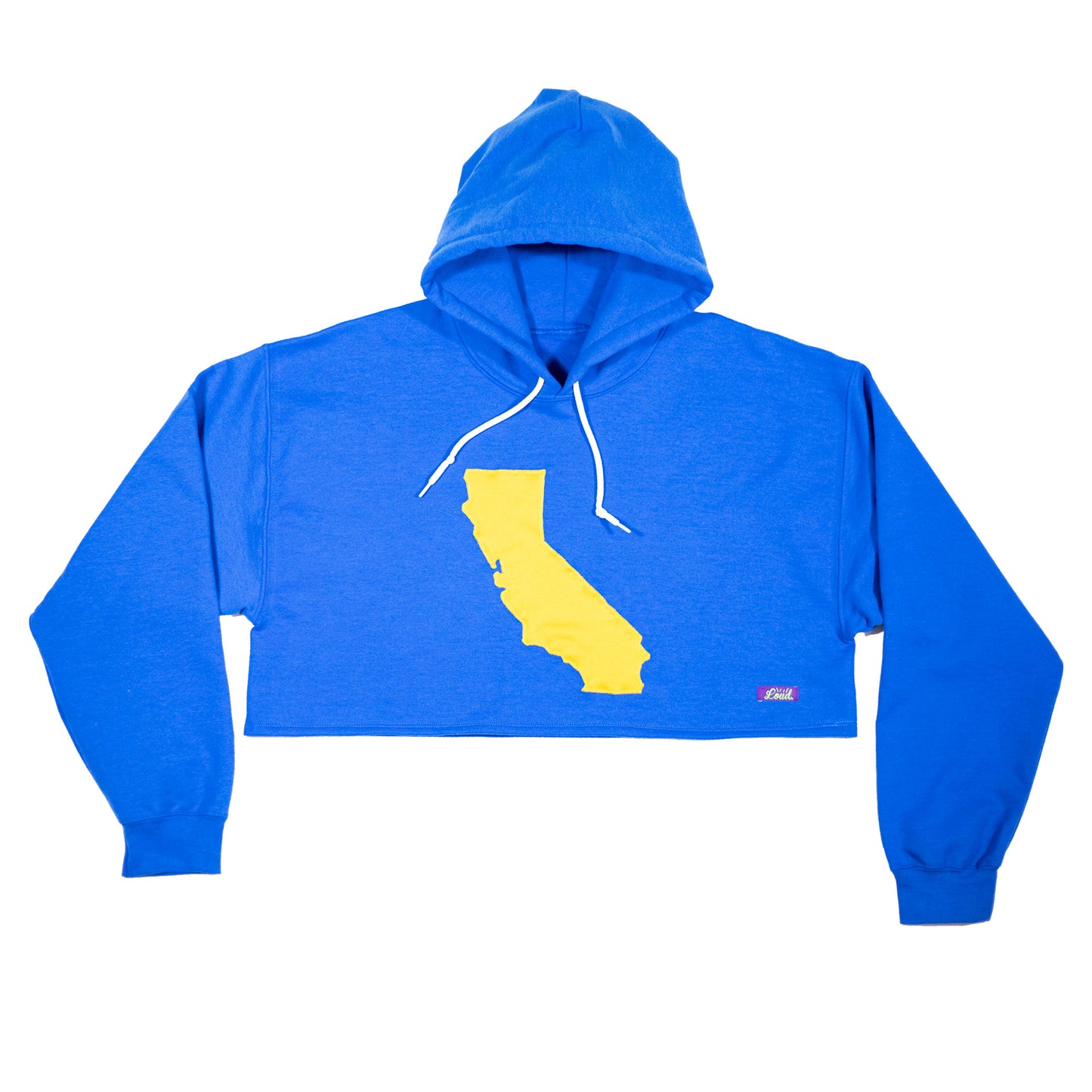31st State Crop Hoodie - Royal/Gold
