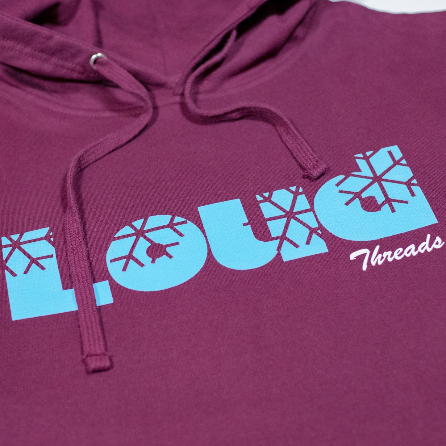 Snowflake Hoodie - Maroon