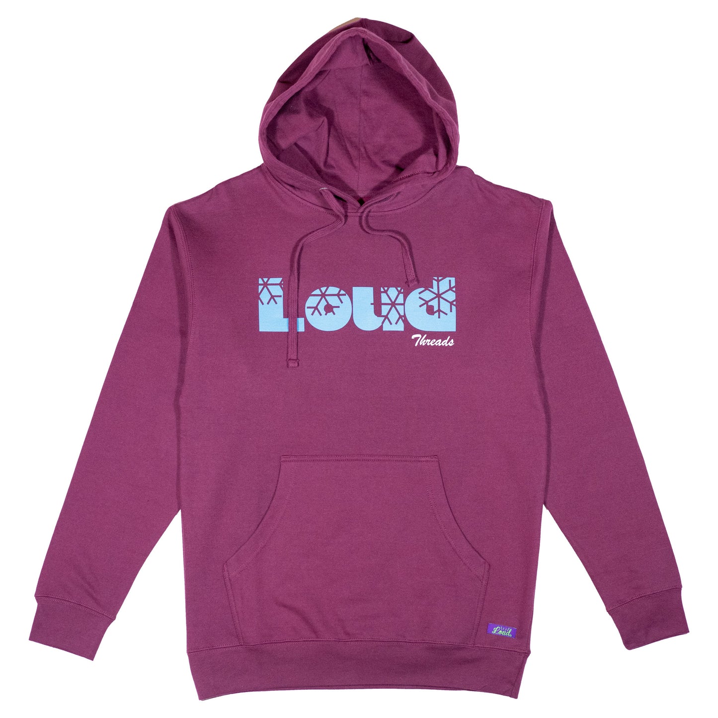 Snowflake Hoodie - Maroon