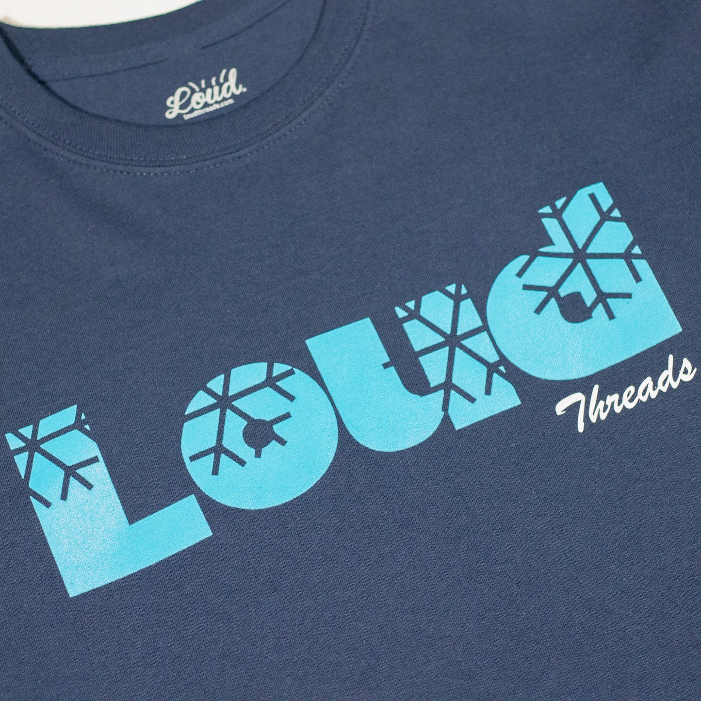 Snowflake L/S Tee - Navy