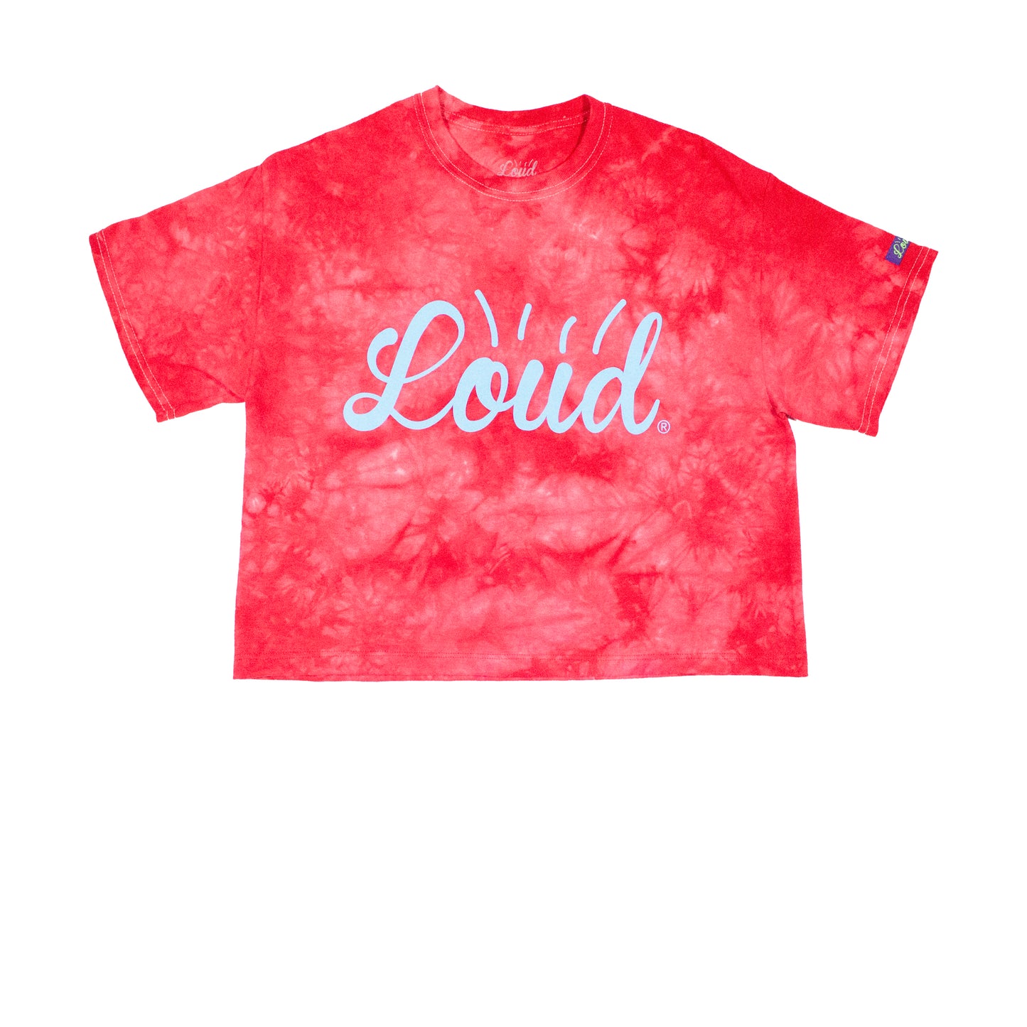 Loud Logo Crop Top - Red Crystal