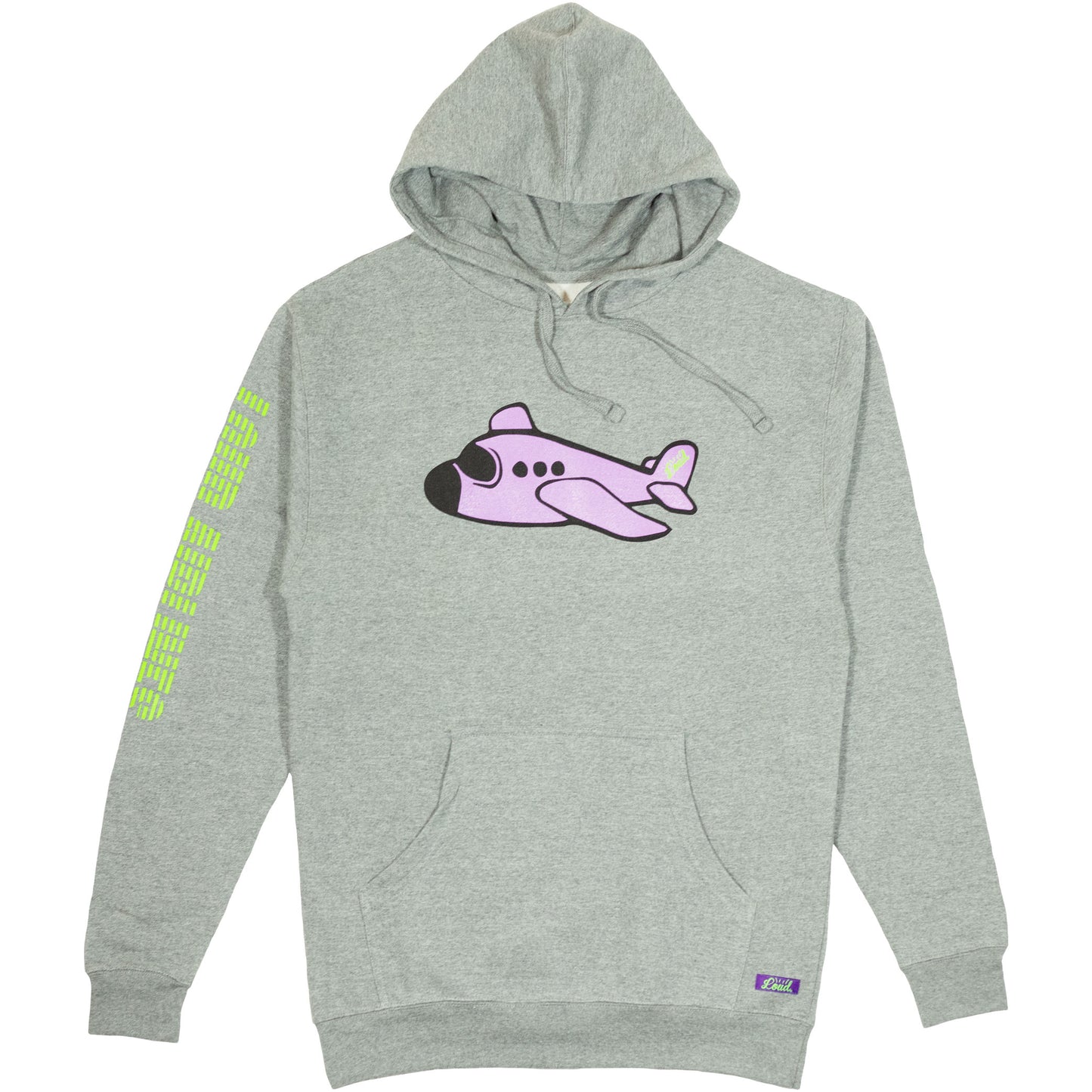 Loud Airlines Hoodie - Heather Gunmetal