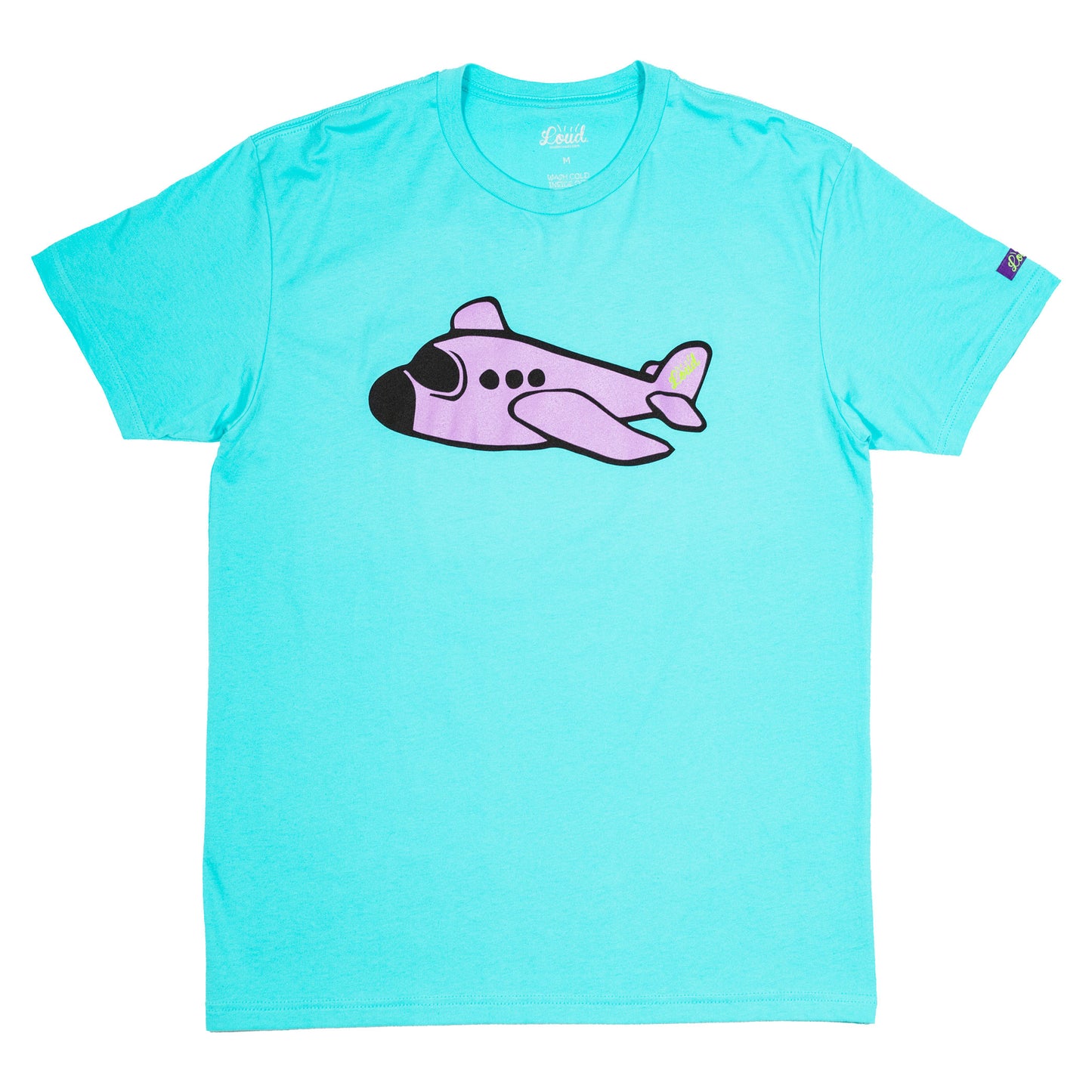 Loud Airlines Tee - Cyan