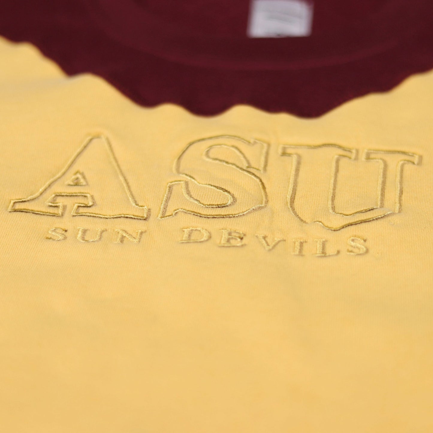 Loud Rising Tempe Crewneck - Maroon/Gold/Yellow