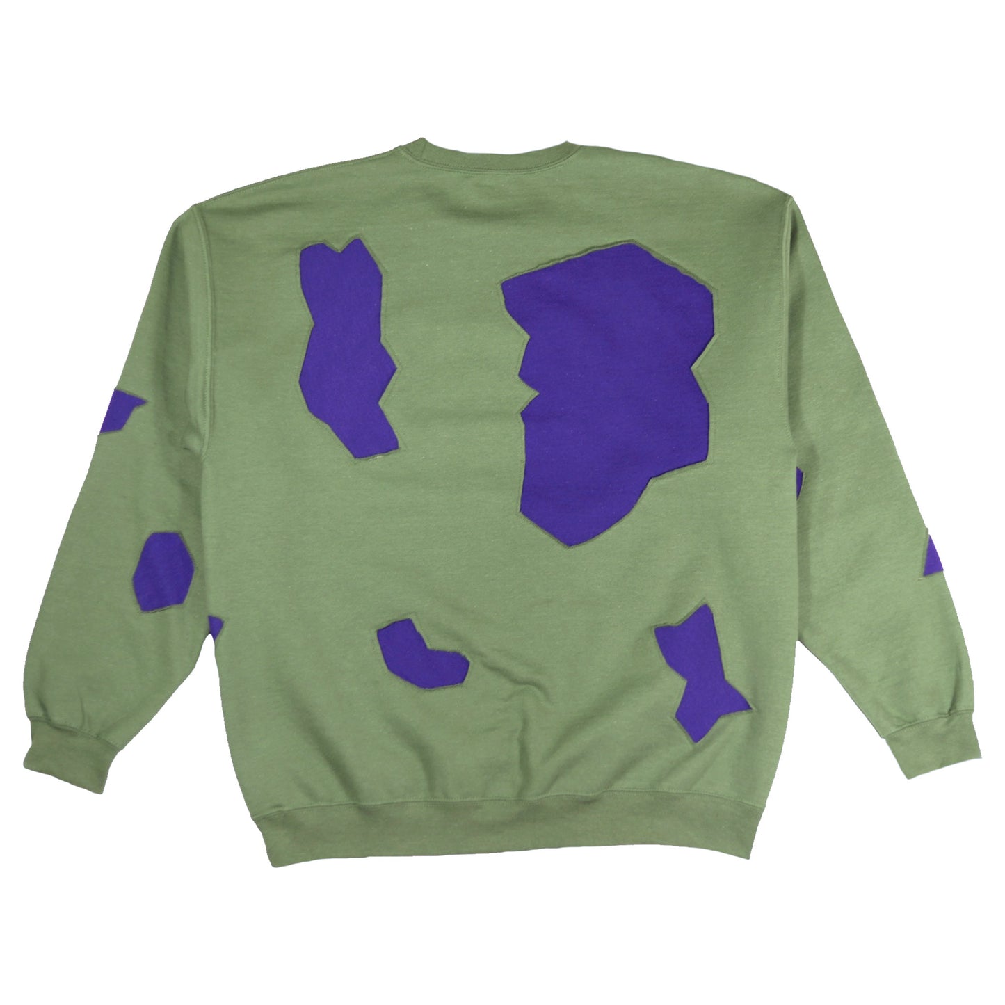 Loud Bedrock Crewneck - Olive/Grape