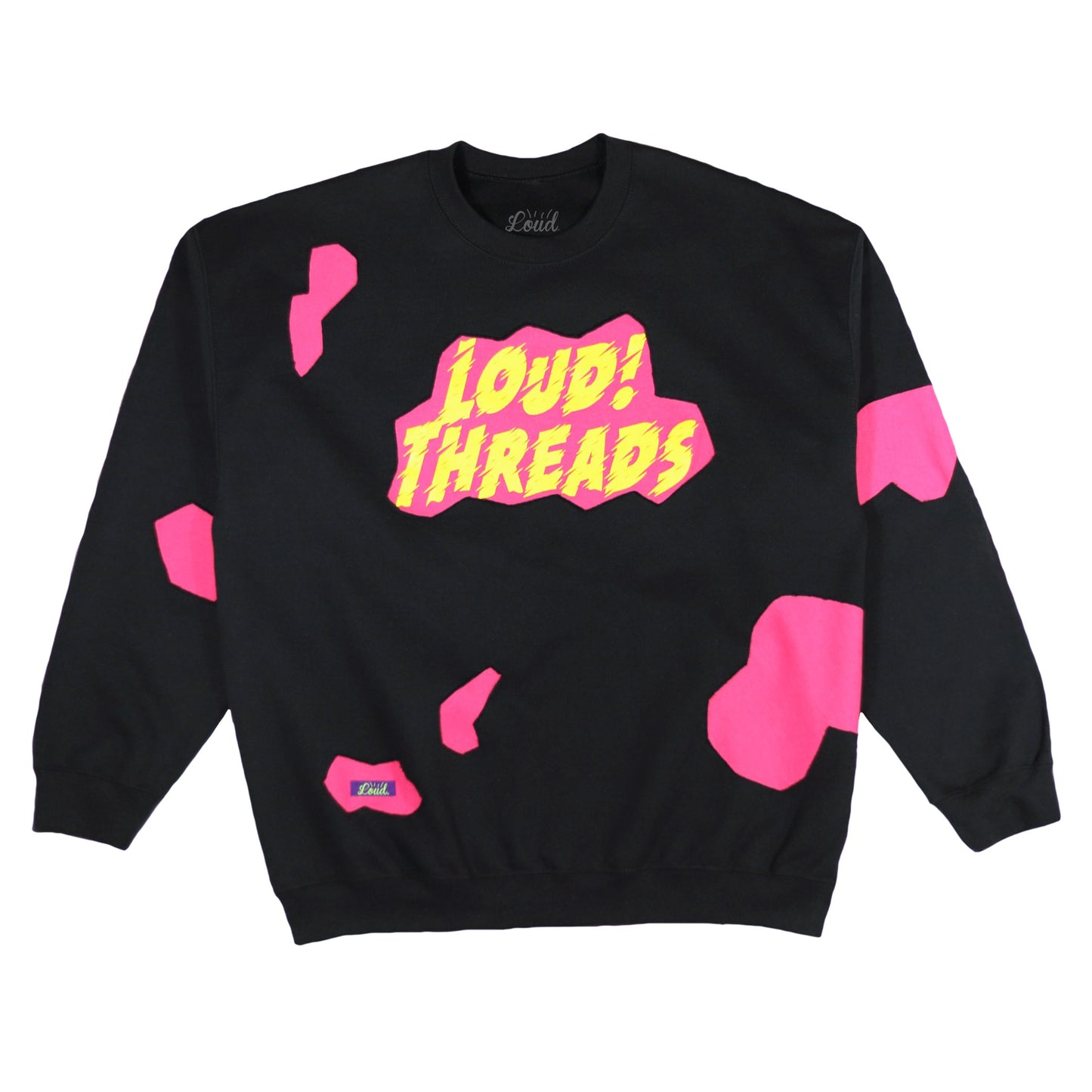 Loud Bedrock Crewneck - Black/Pink