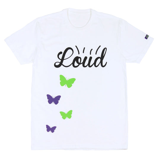 Loud Butterflies Tee - White