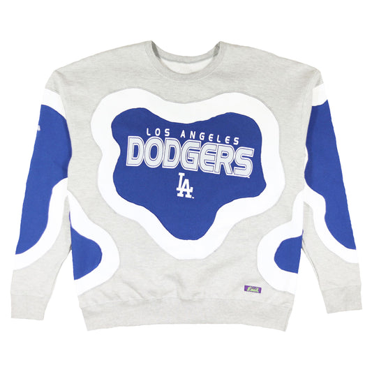 Loud Aura Los Angeles Crewneck - Heather Grey/Royal/White