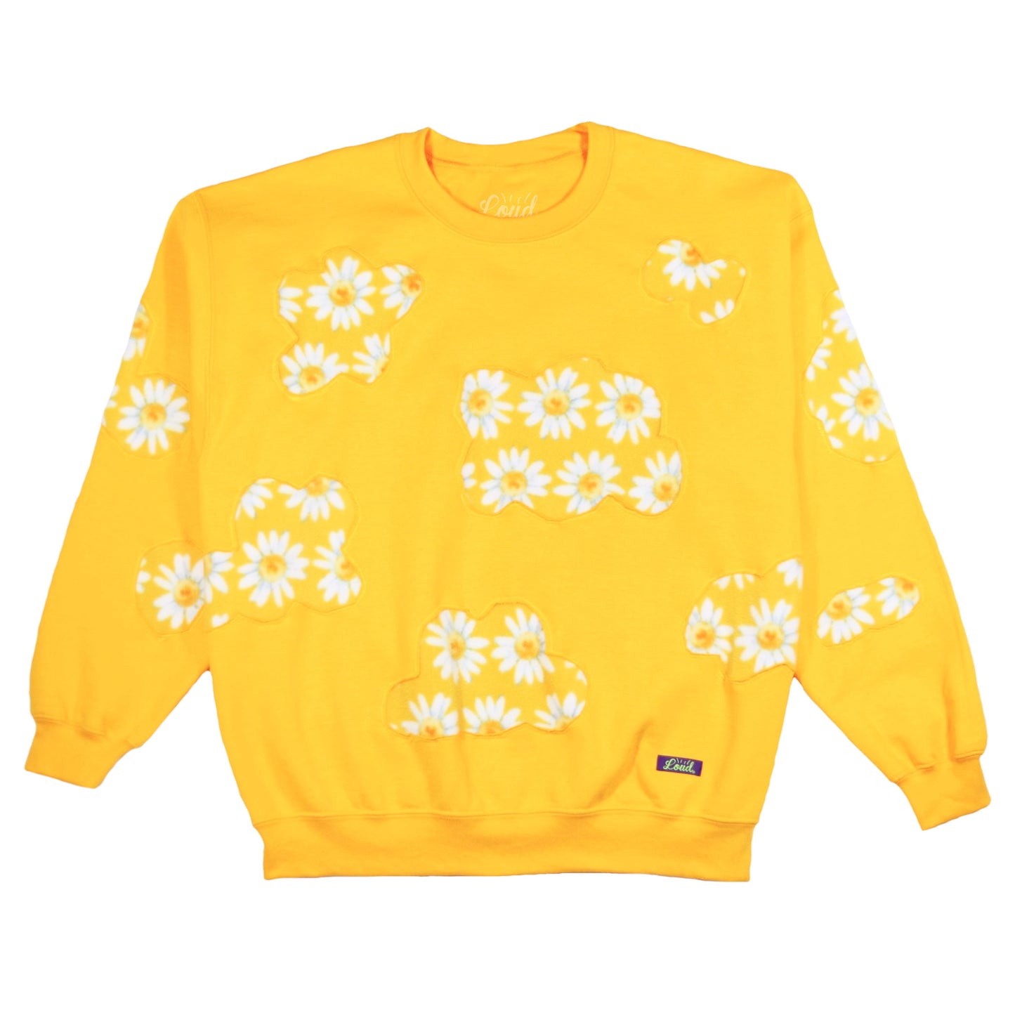 Sky Daisy Crewneck - Gold