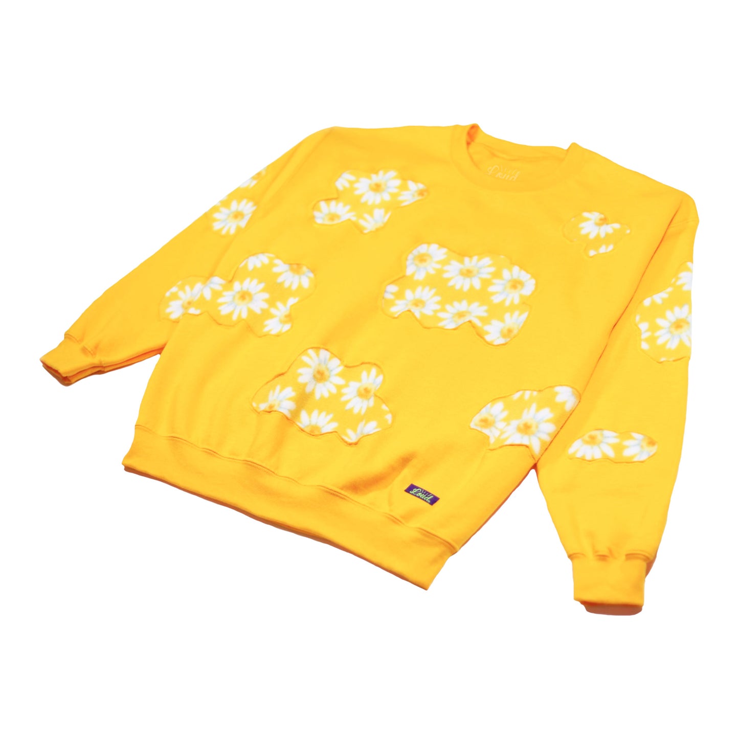 Sky Daisy Crewneck - Gold