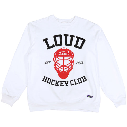 Loud Hockey Club Crewneck - White
