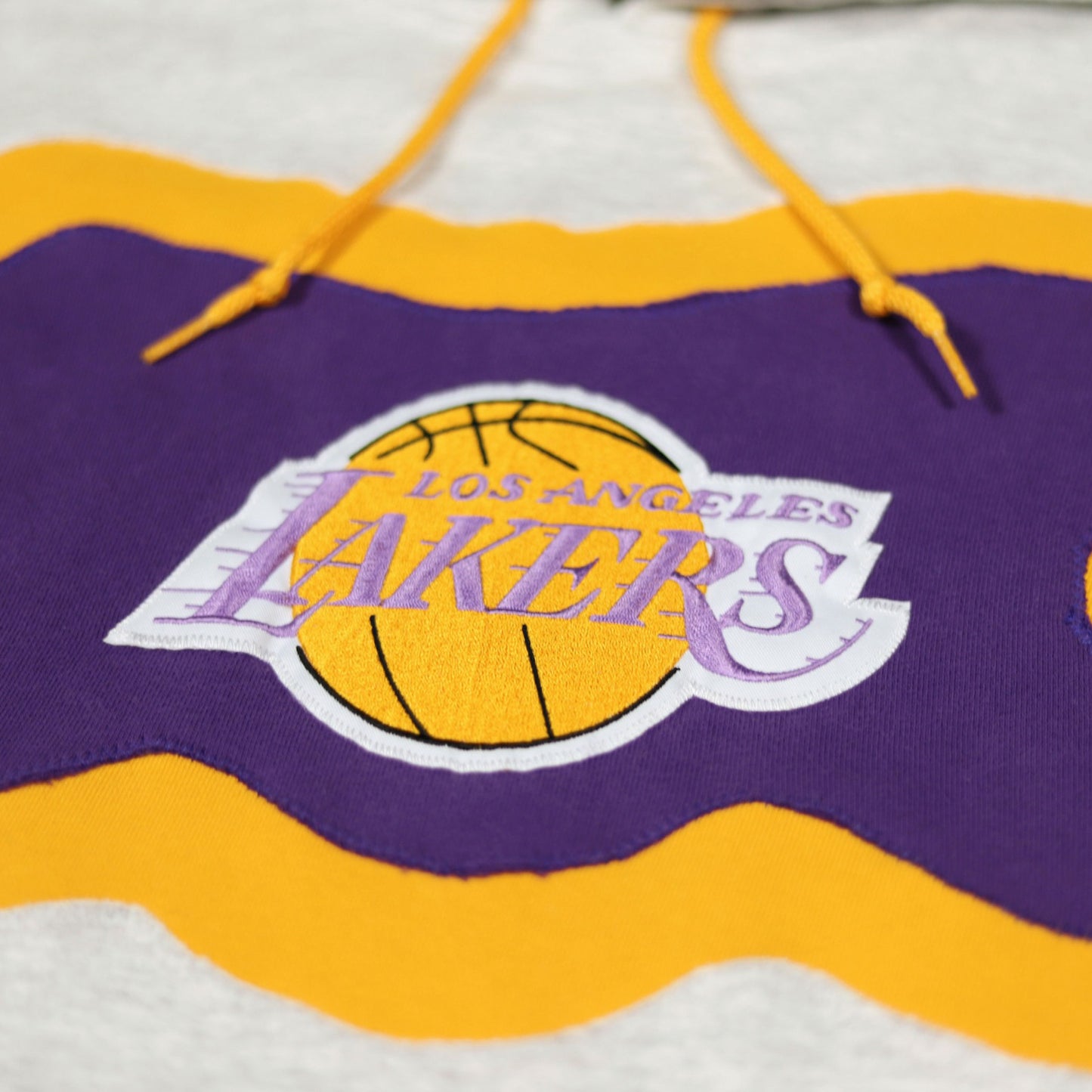Loud Aura Los Angeles Hoodie - Ash Grey/Purple/Gold