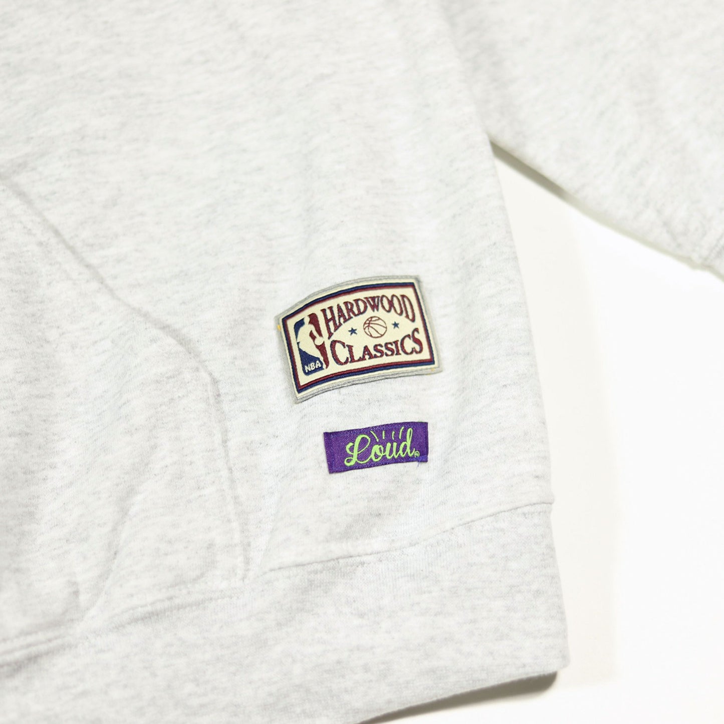 Loud Aura Los Angeles Hoodie - Ash Grey/Purple/Gold