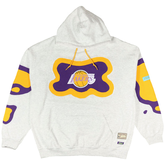 Loud Aura Los Angeles Hoodie - Ash Grey/Purple/Gold