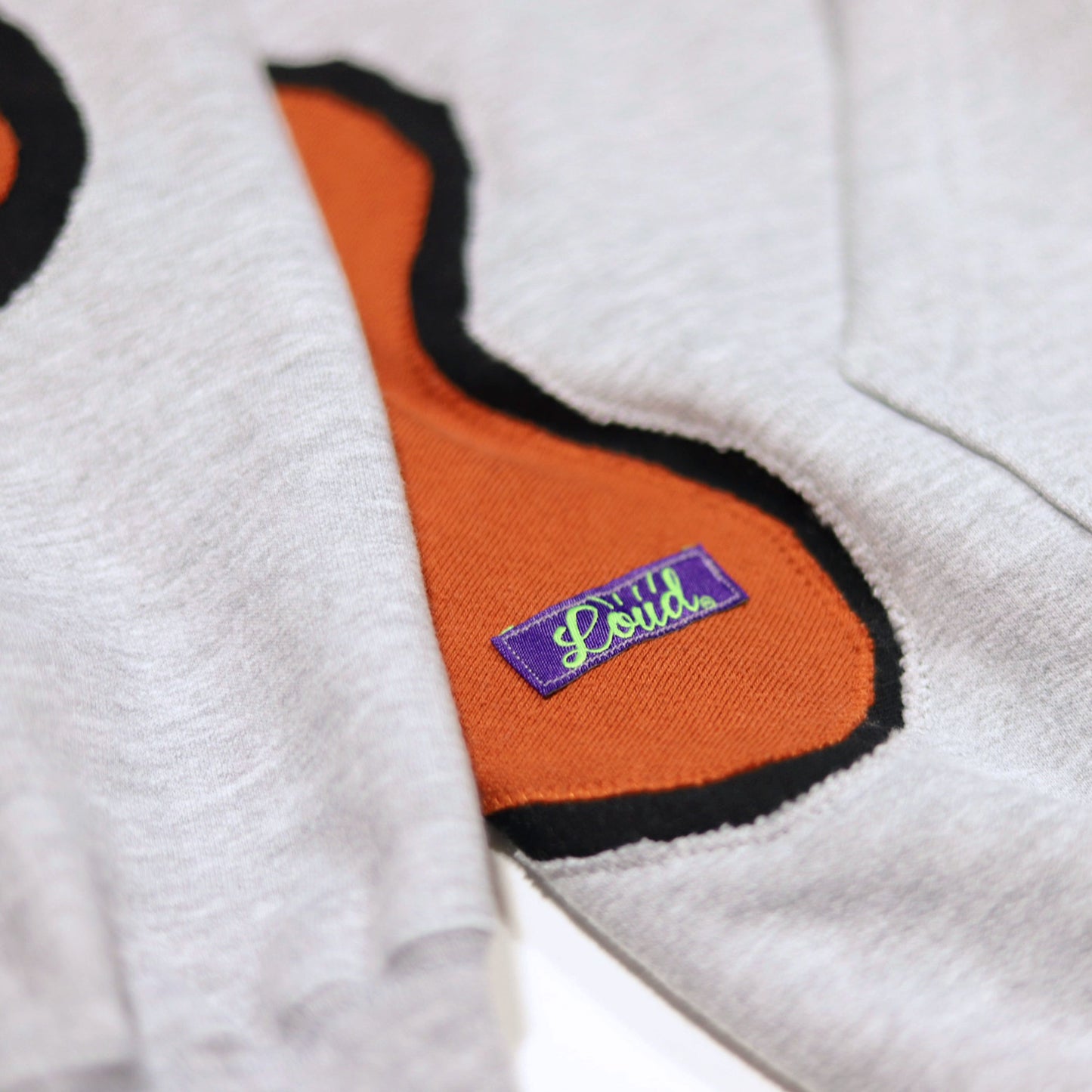 Loud Aura Austin Hoodie - Grey/Burnt Orange