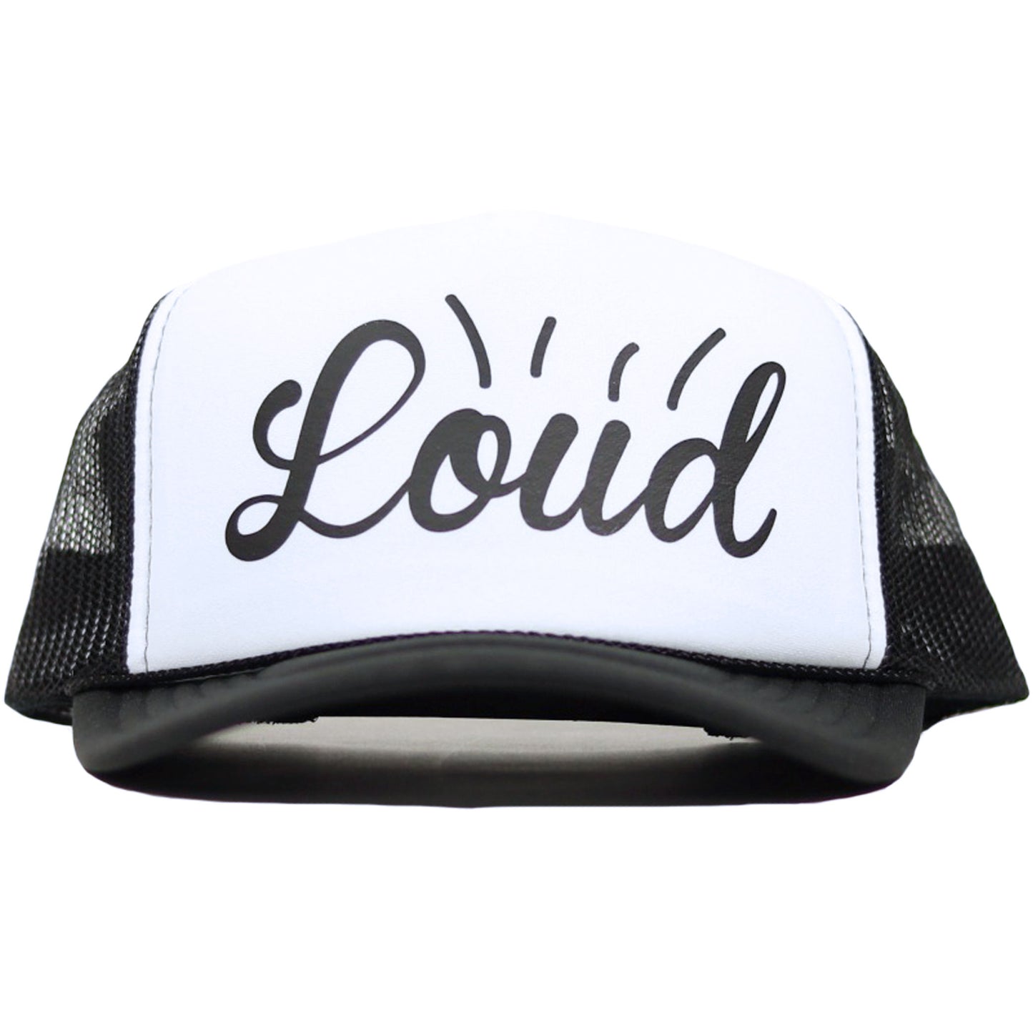 Loud Logo Trucker Hat - Black/White/Black