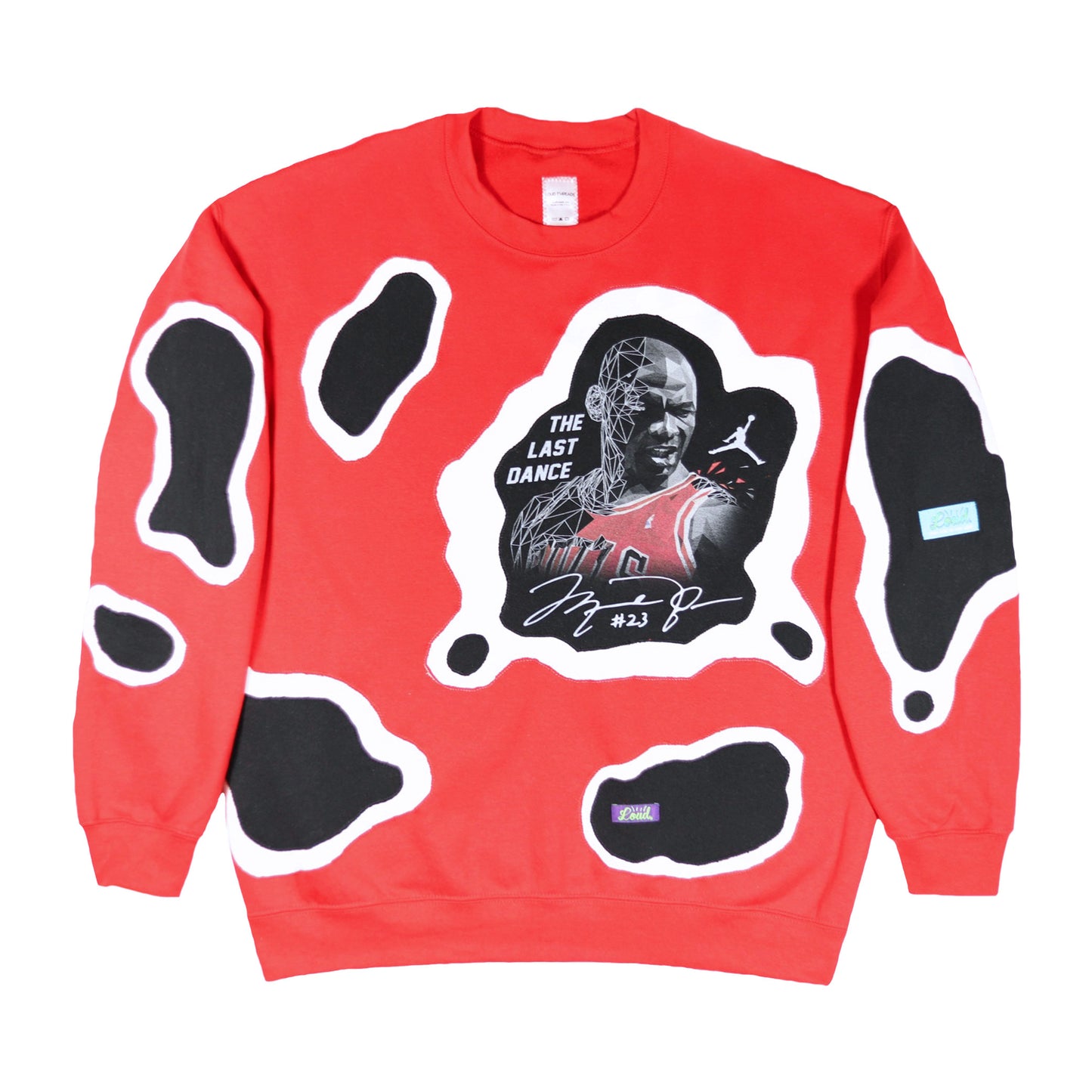 Loud Aura MJ23 Crewneck - Red/Black