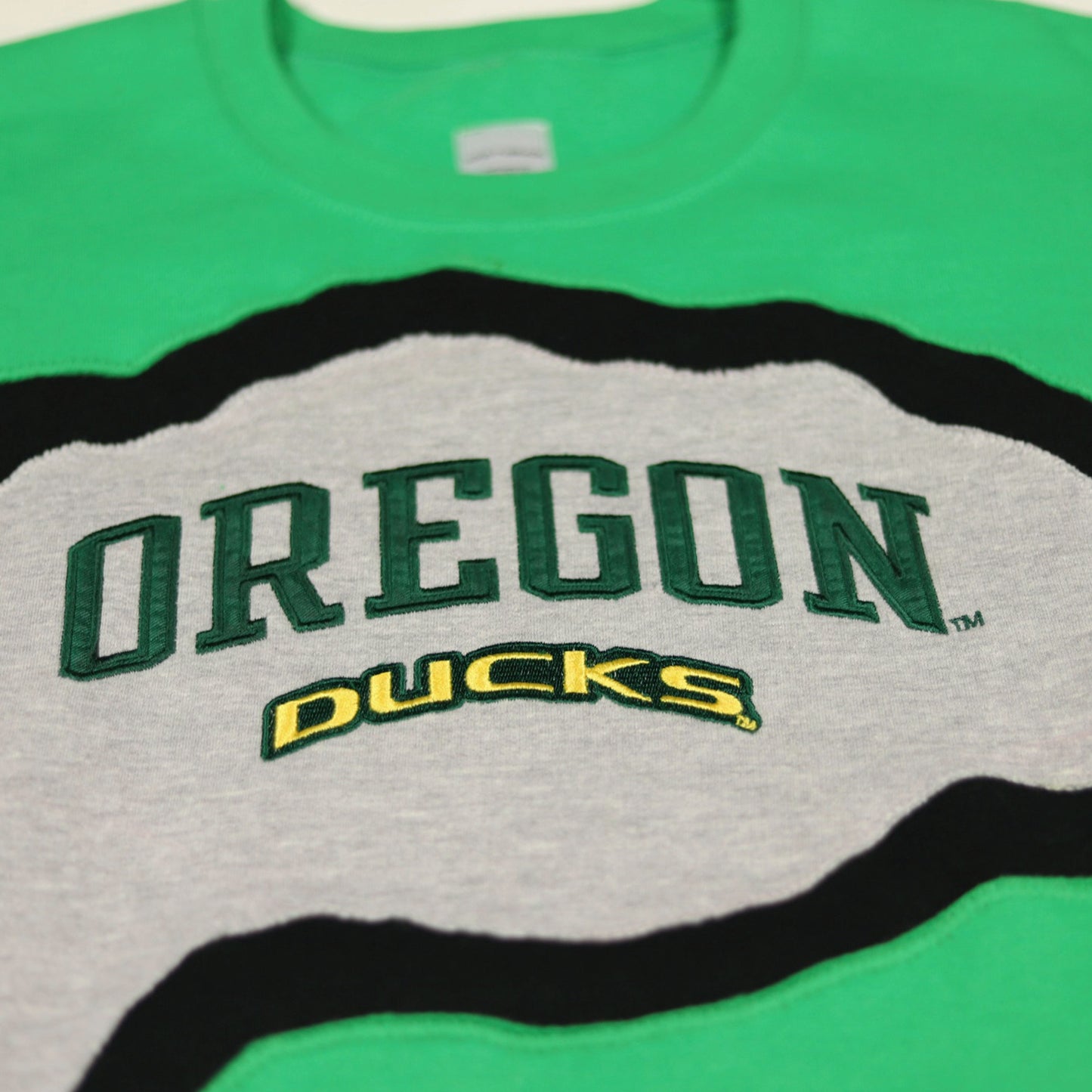 Loud Aura Eugene Crewneck - Green/Black/Yellow/Grey