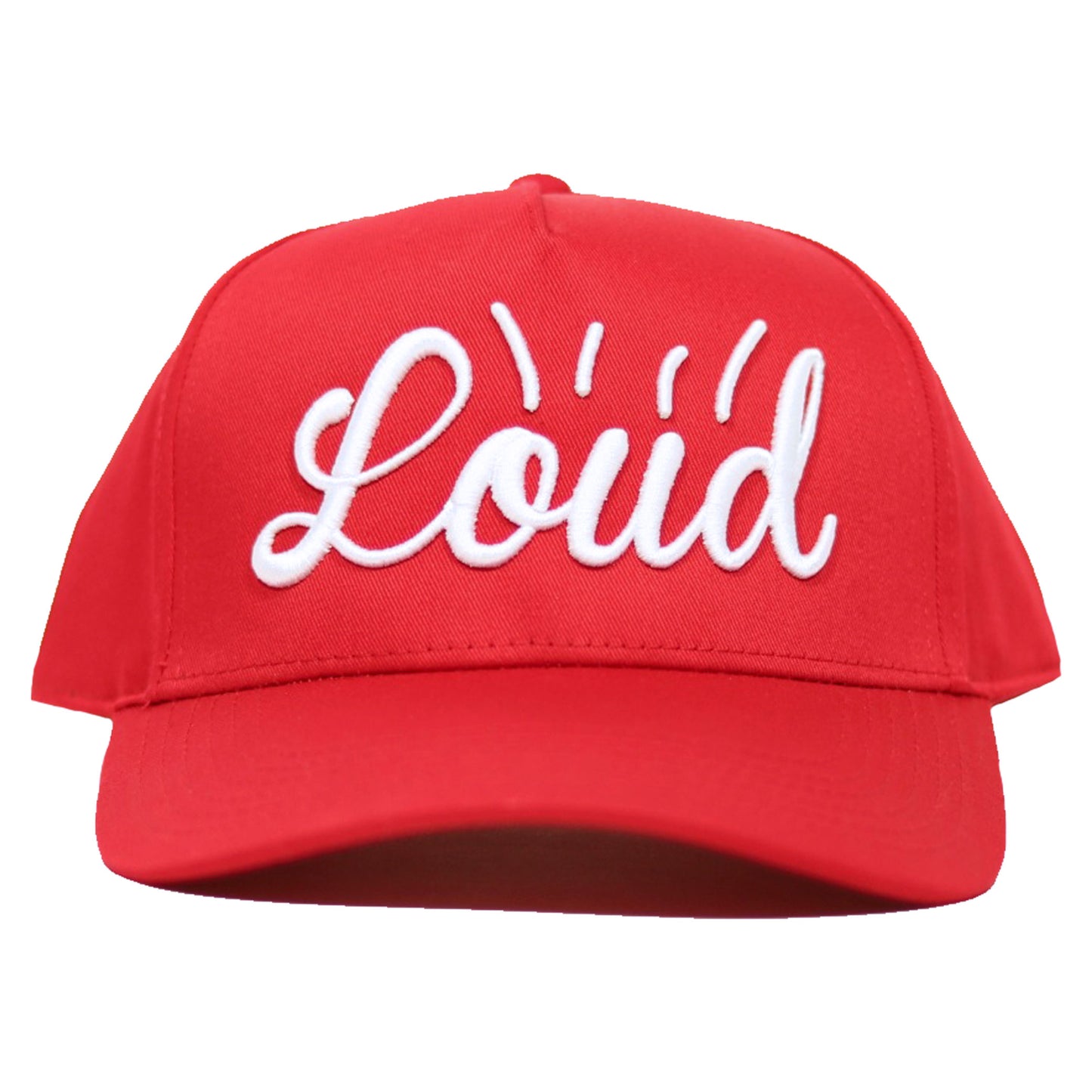 Loud Logo Baseball Hat - Red/White