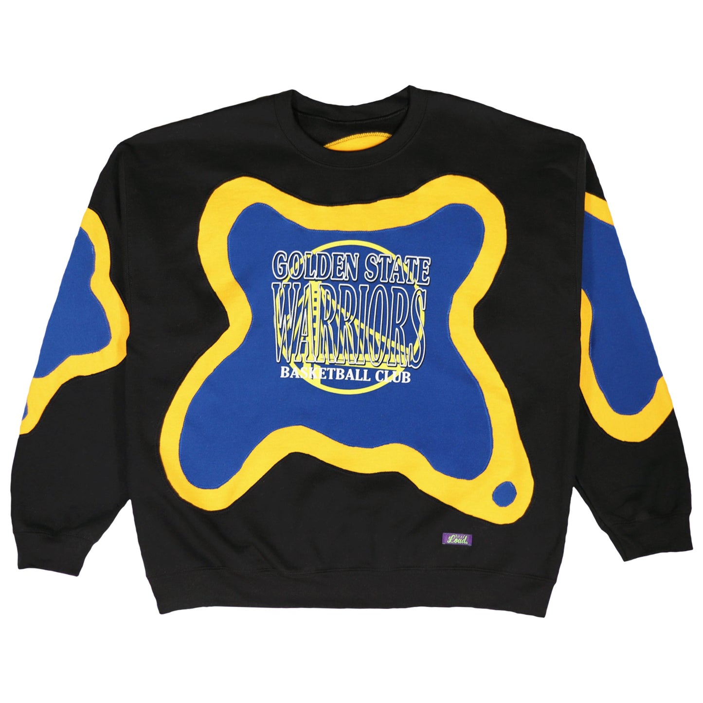 Loud Aura Bay Area Crewneck - Black/Royal/Yellow