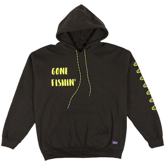 Gone Fishin' Hoodie - Brown