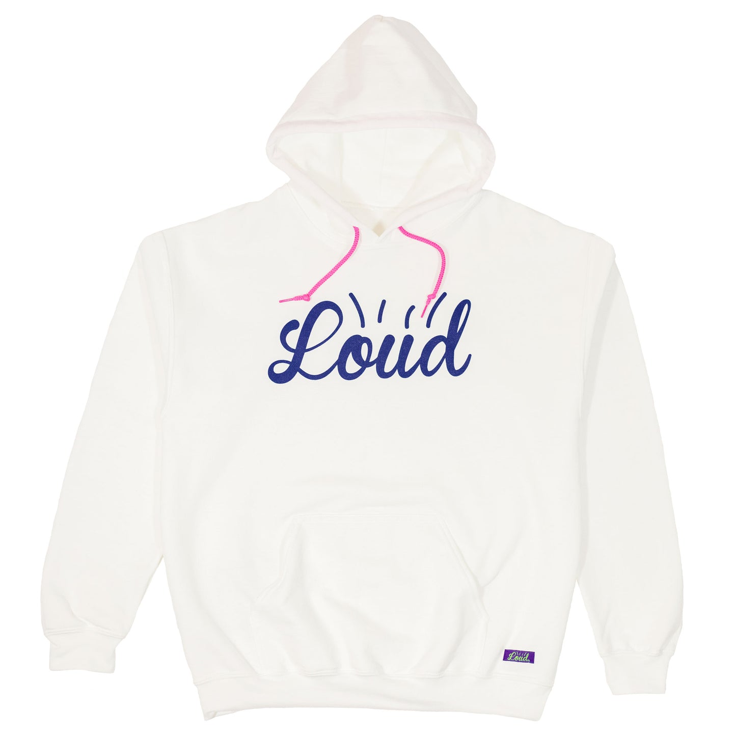 Loud Chance Encounter Hoodie - White/Navy/Pink