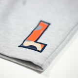 Loud Camo Fleece Shorts - Heather Grey/Navy