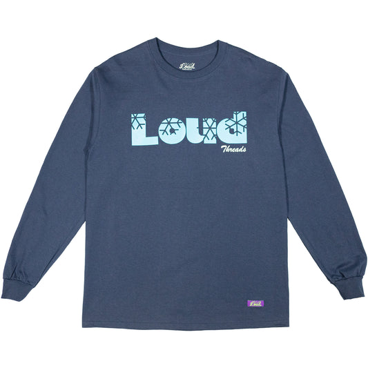 Snowflake L/S Tee - Navy